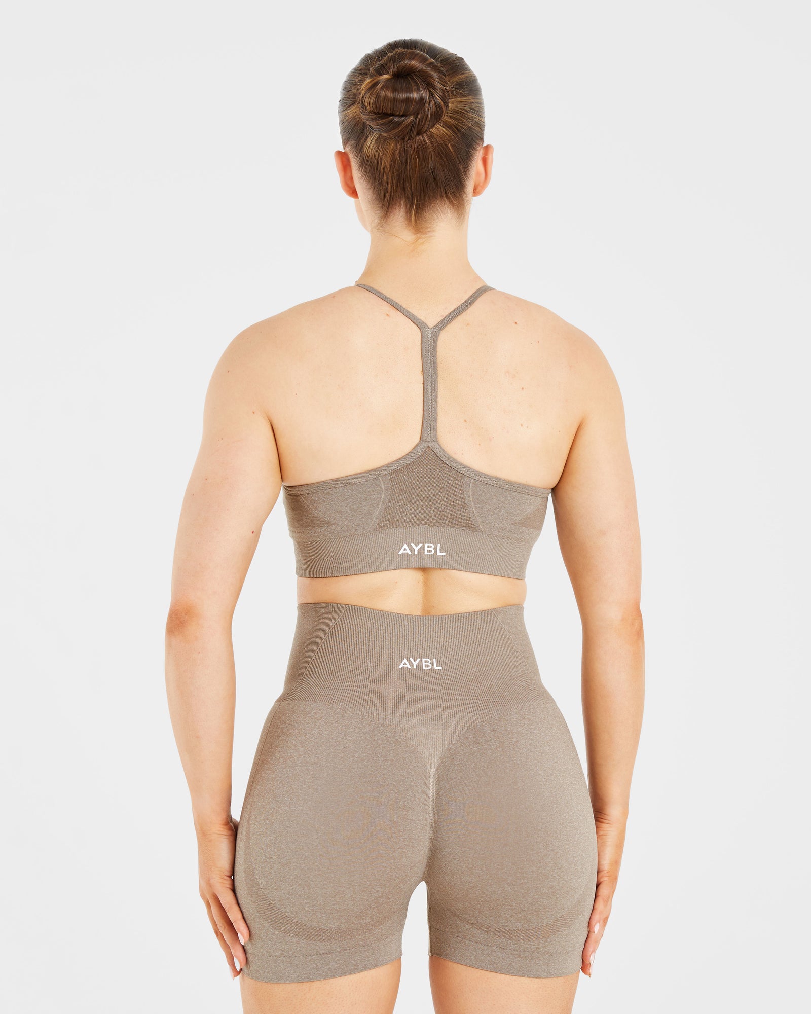 Empower Seamless Sports Bra - Taupe Marl