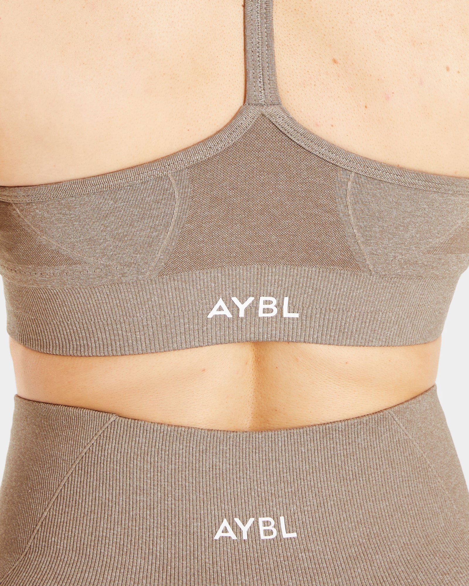 Empower Seamless Sports Bra - Taupe Marl