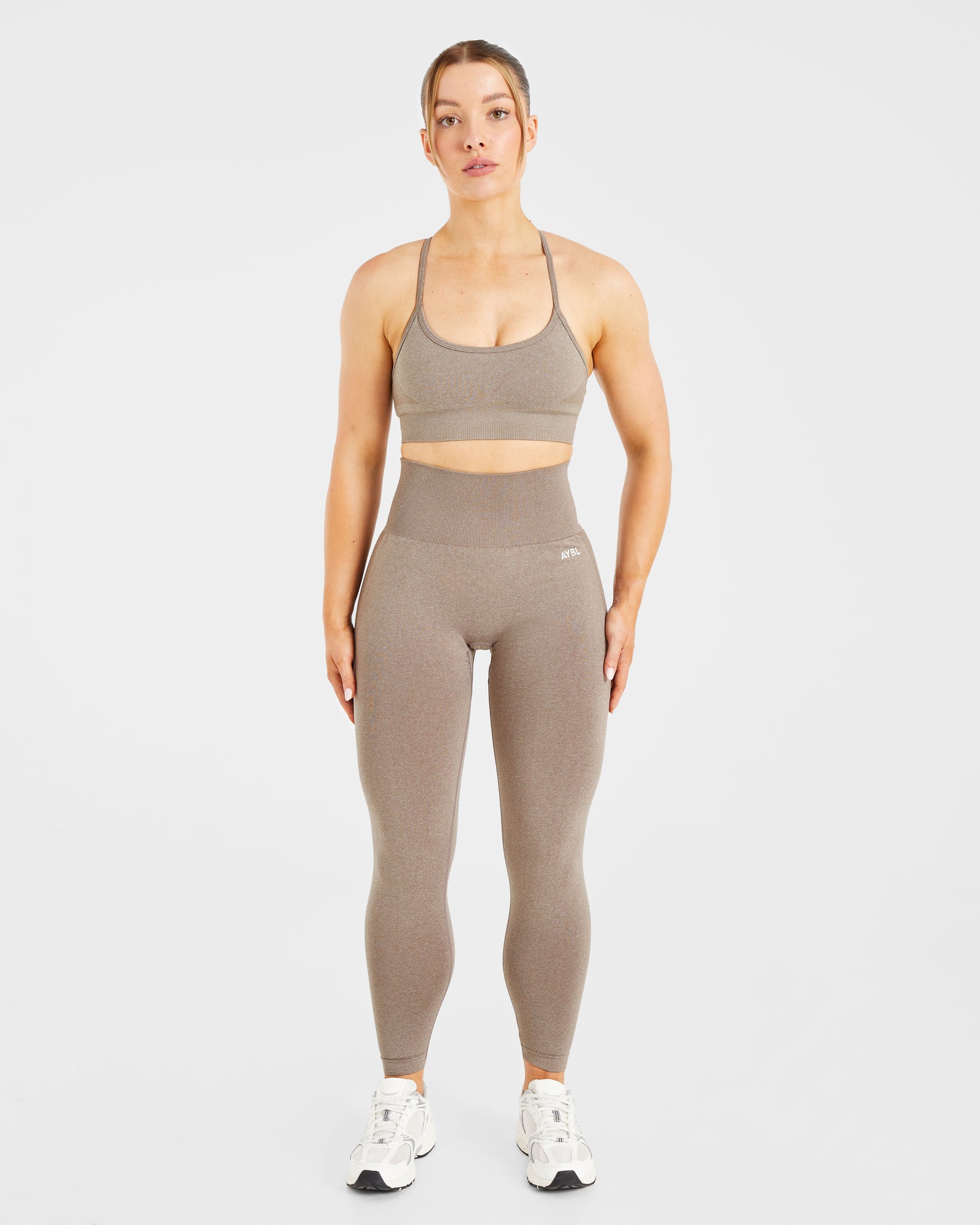 Empower Seamless Leggings - Taupe Marl