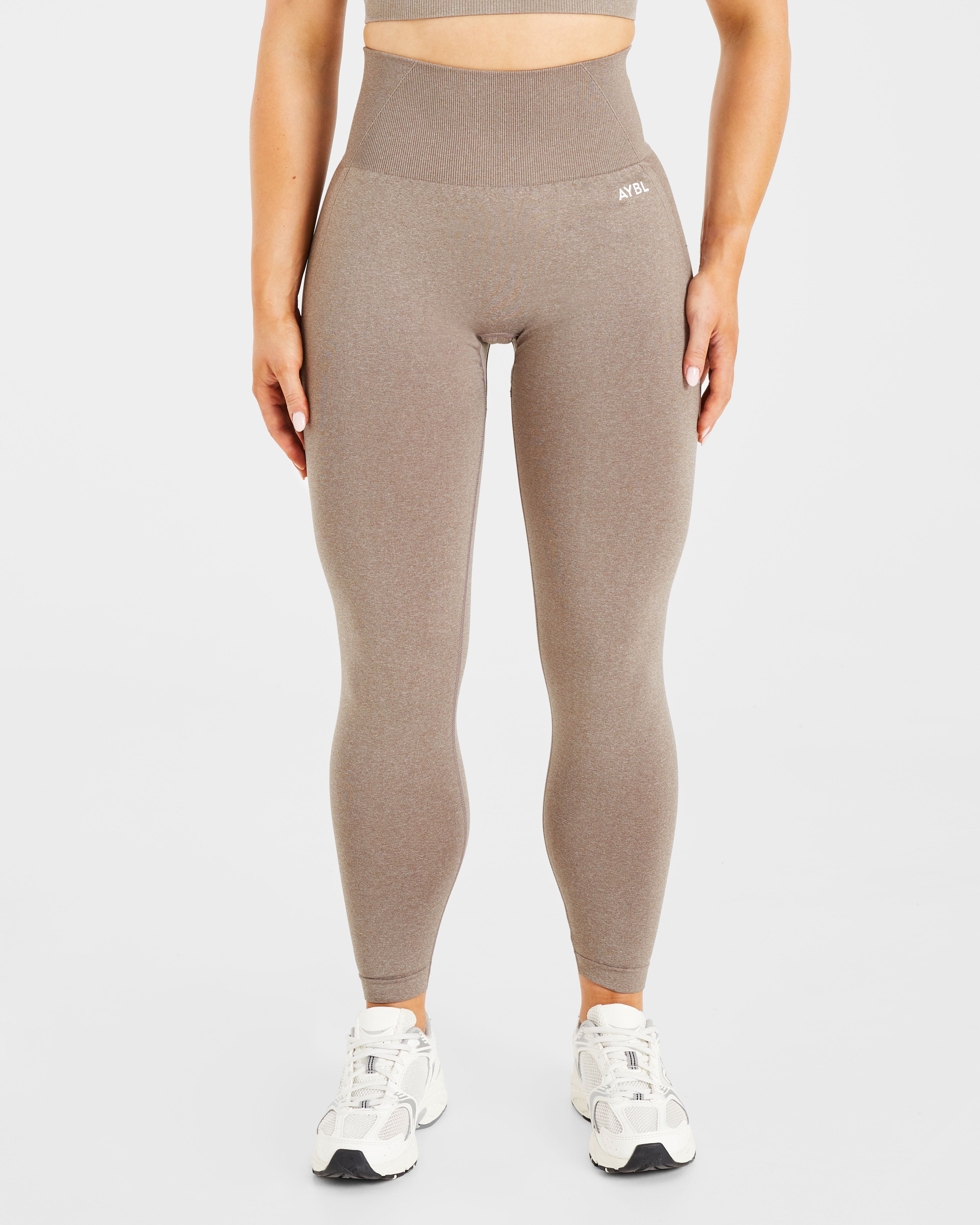 Empower Seamless Leggings - Taupe Marl