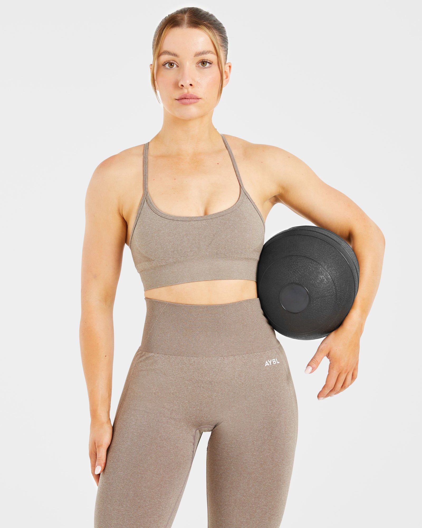 Empower Seamless Leggings - Taupe Marl