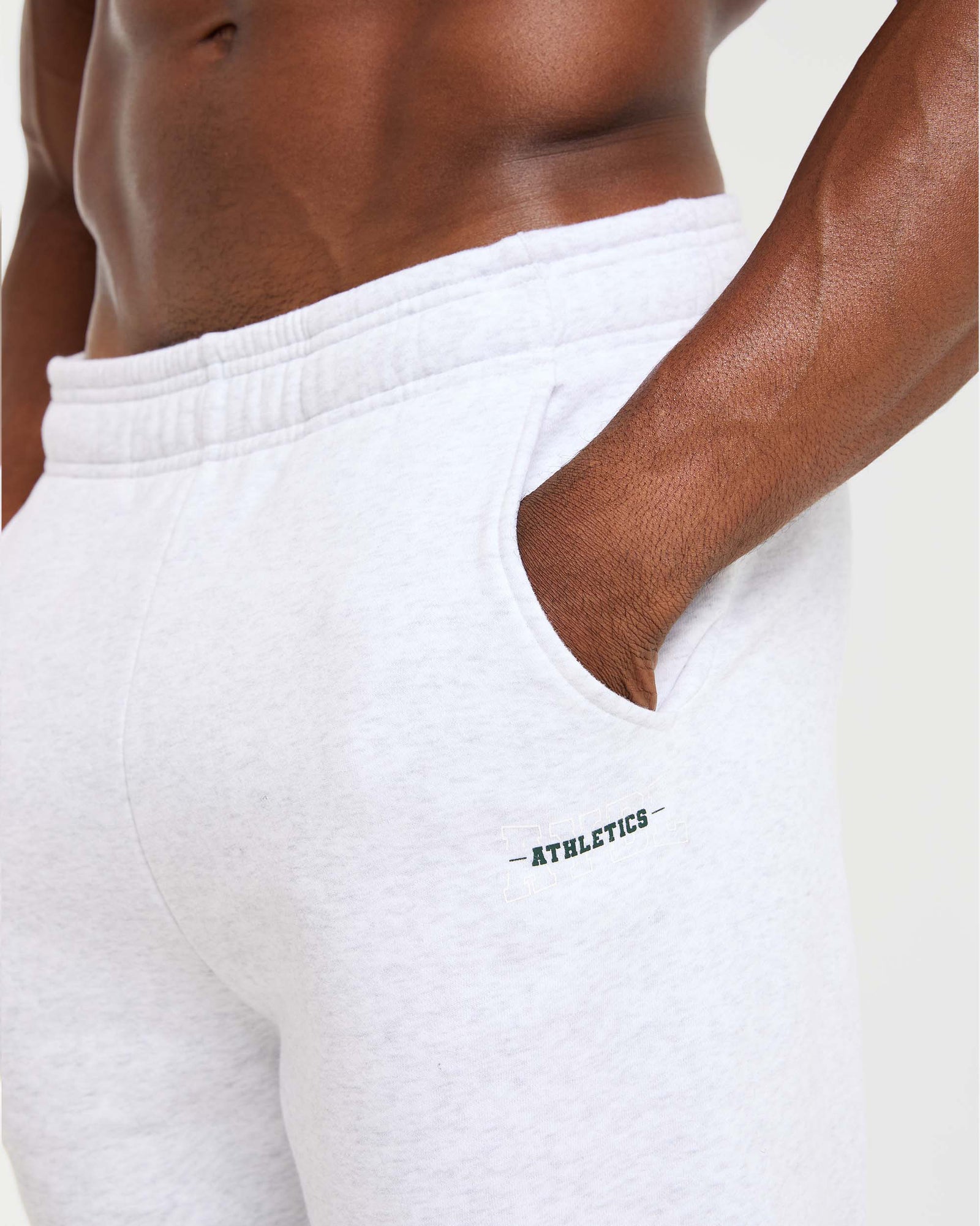 Athletics Oversized Joggers - Grey Marl