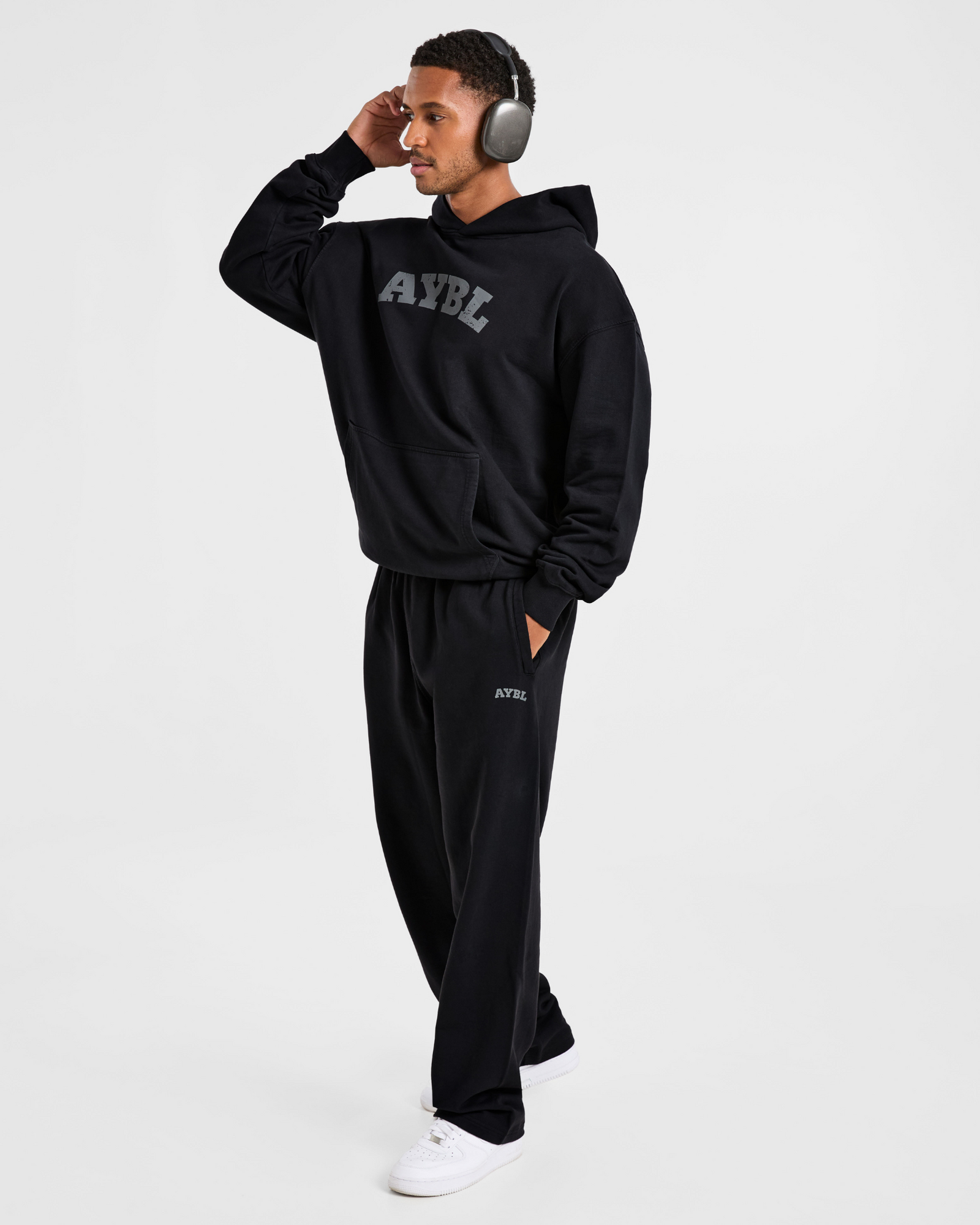 Elite Straight Leg Joggers - Black/Charcoal