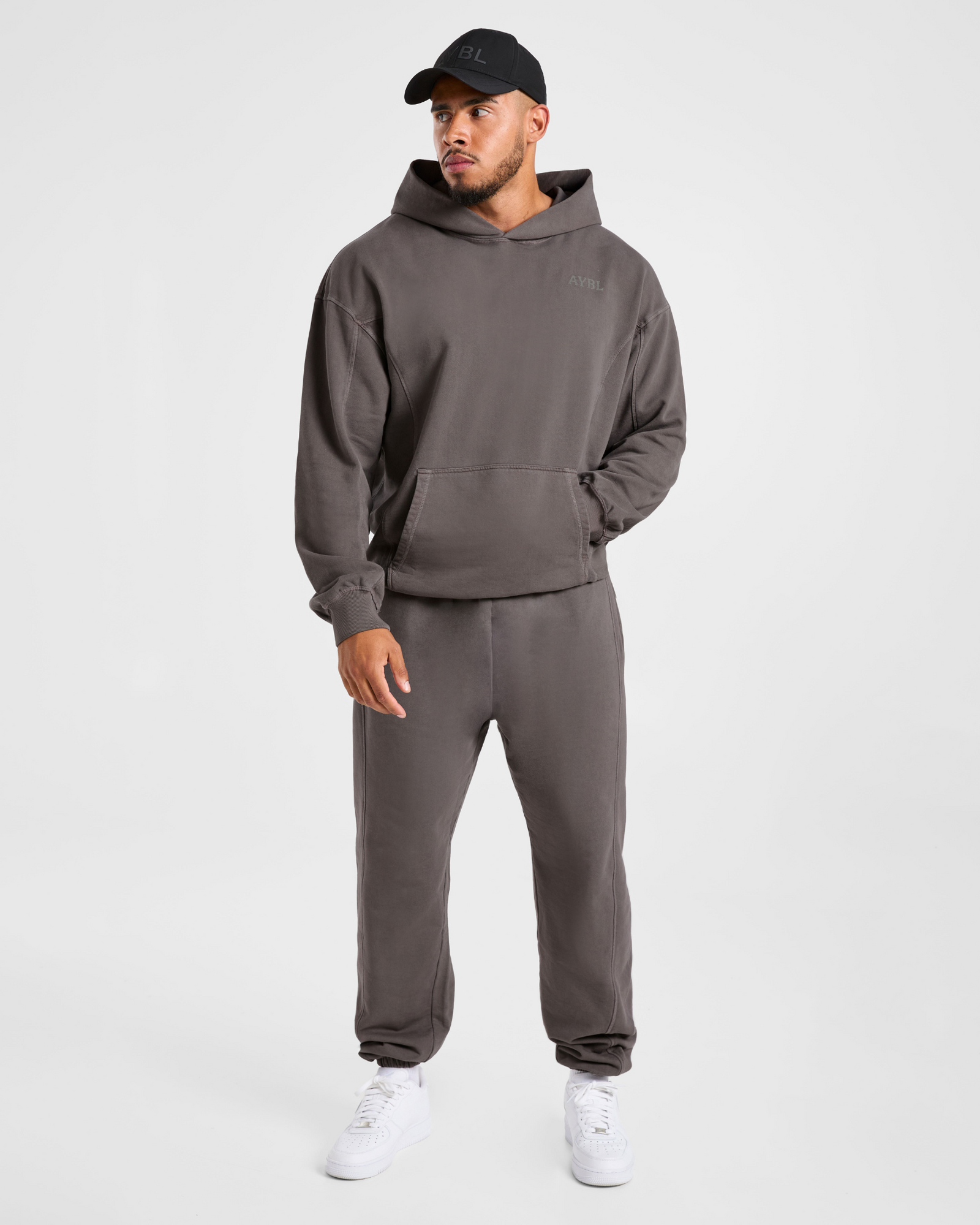 Lift Club Distressed Joggers - Charcoal