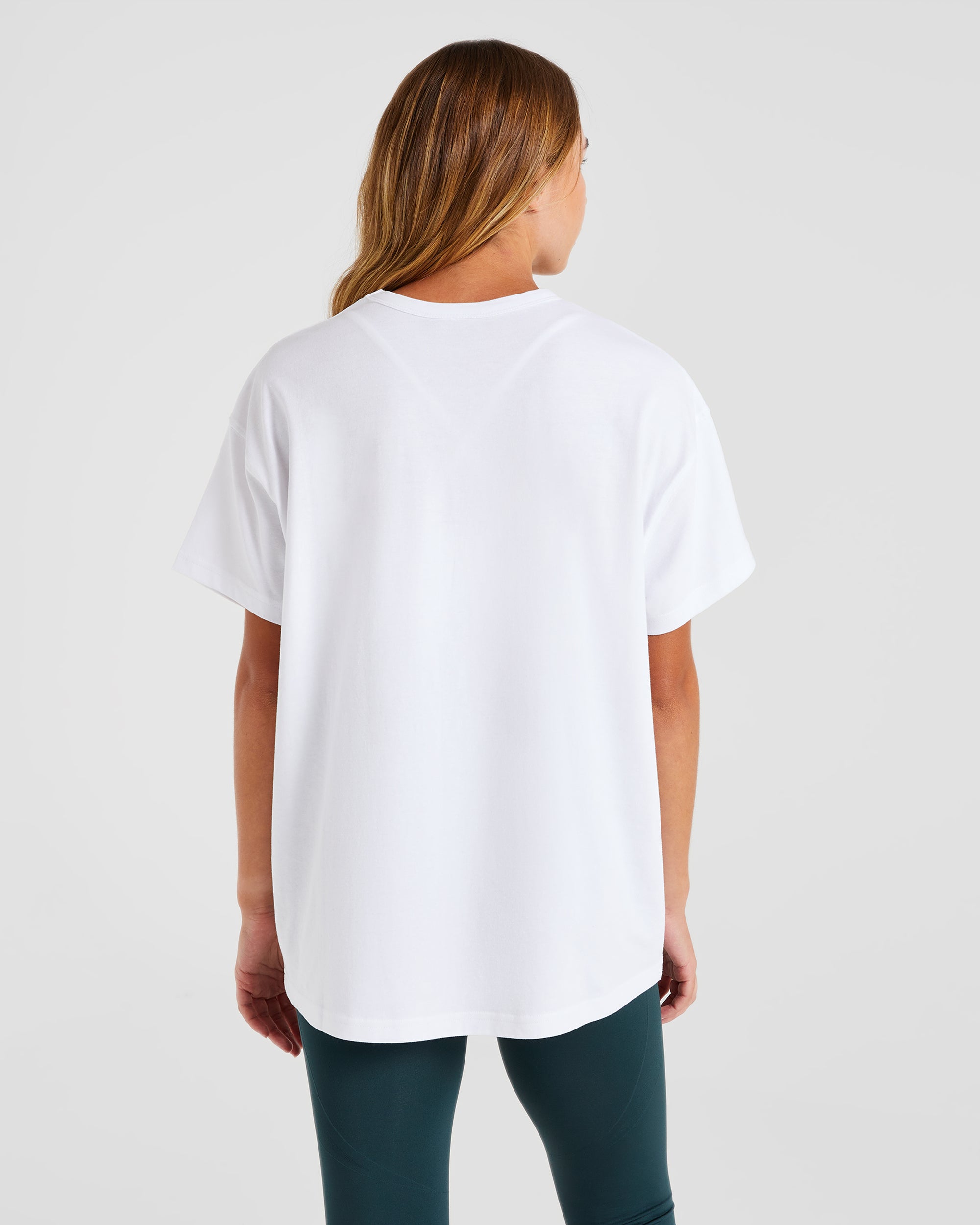 AYBL Calligraphy Oversized T Shirt - White