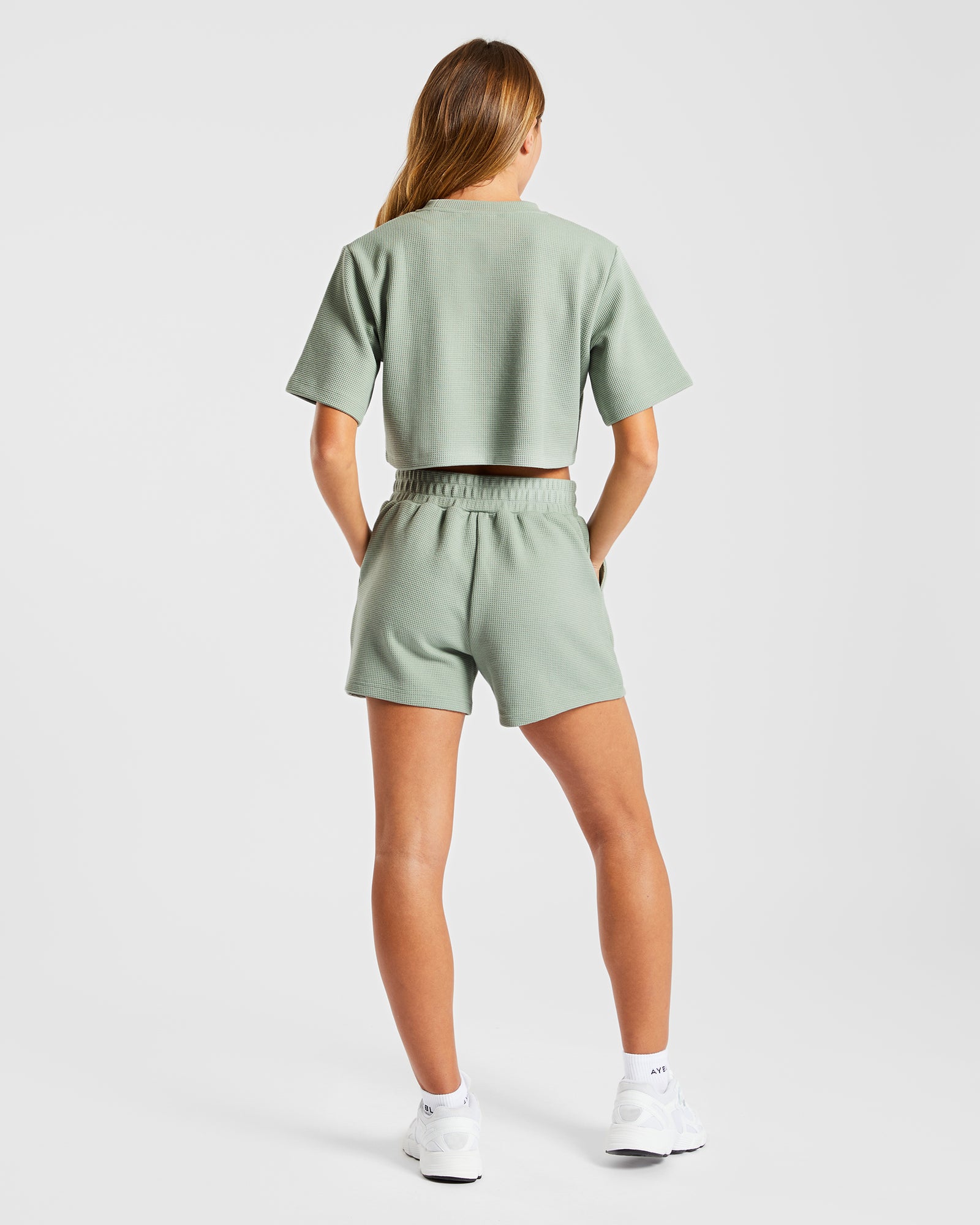 Waffle Shorts - Sage Green