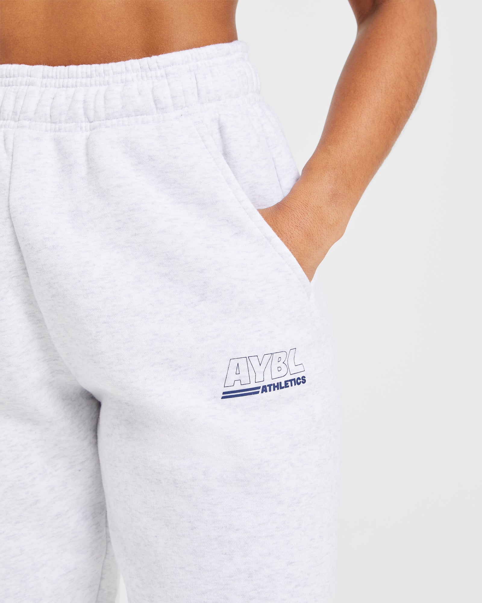JD Athletics Track Oversized Joggers - Heather Grey/Navy (Copy)