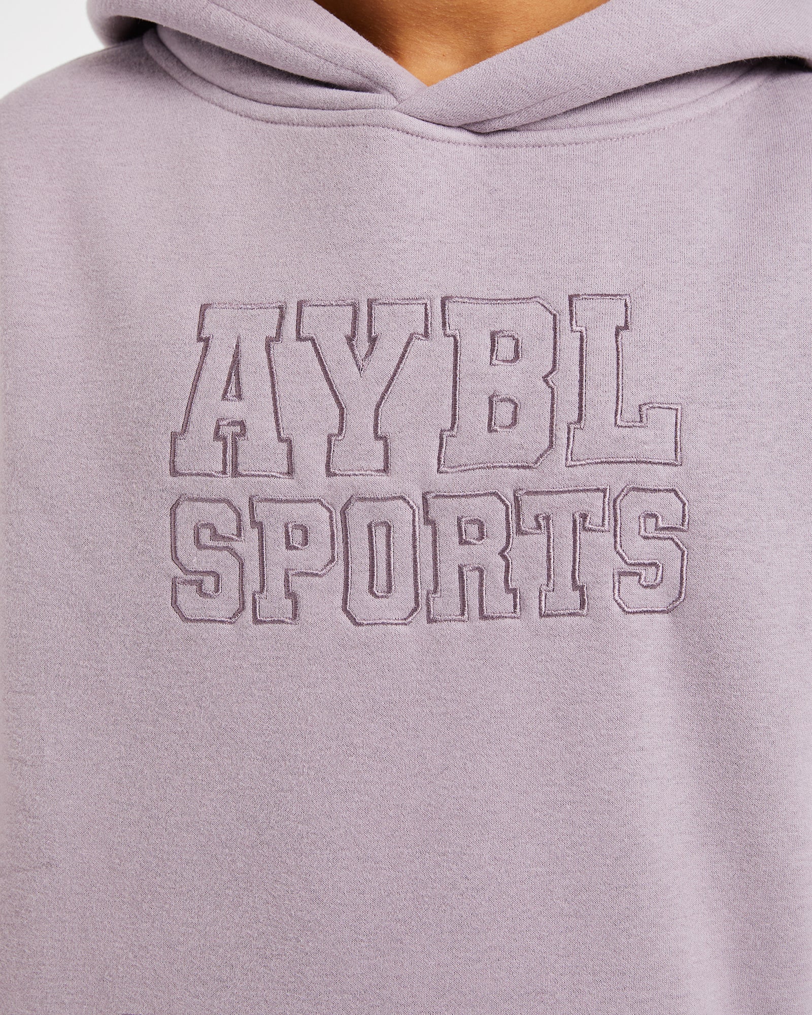 Sport Outline Oversized Hoodie - Mauve Purple