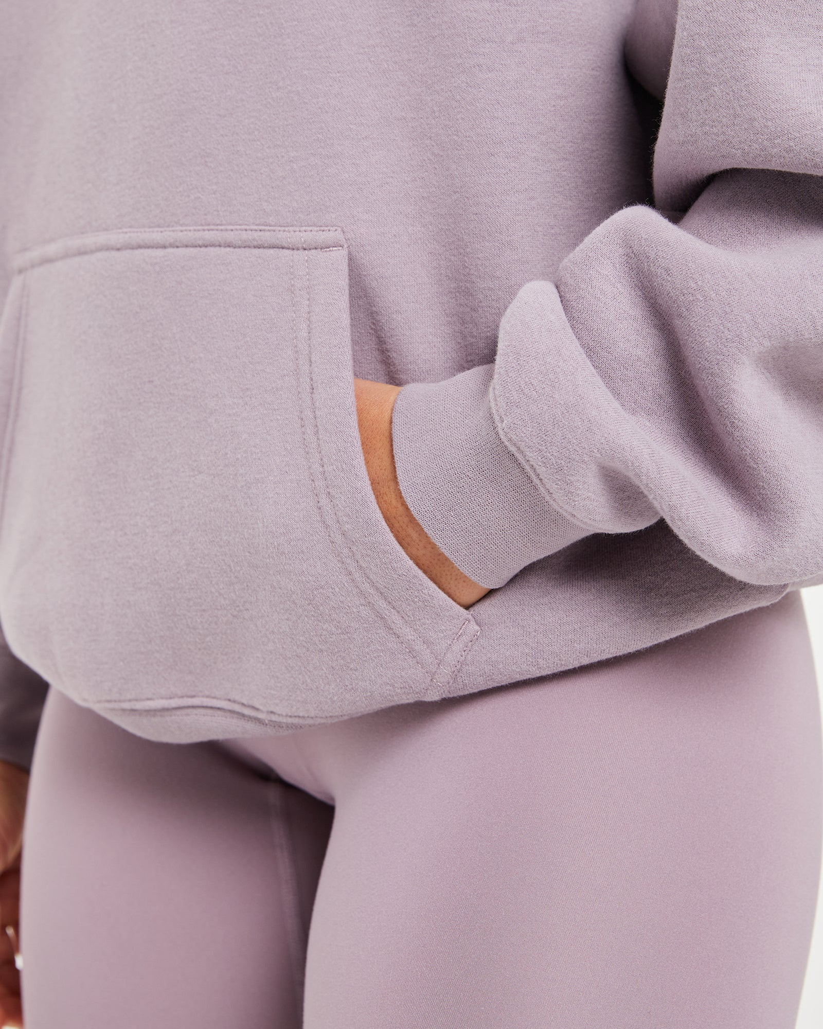 Sport Outline Oversized Hoodie - Mauve Purple