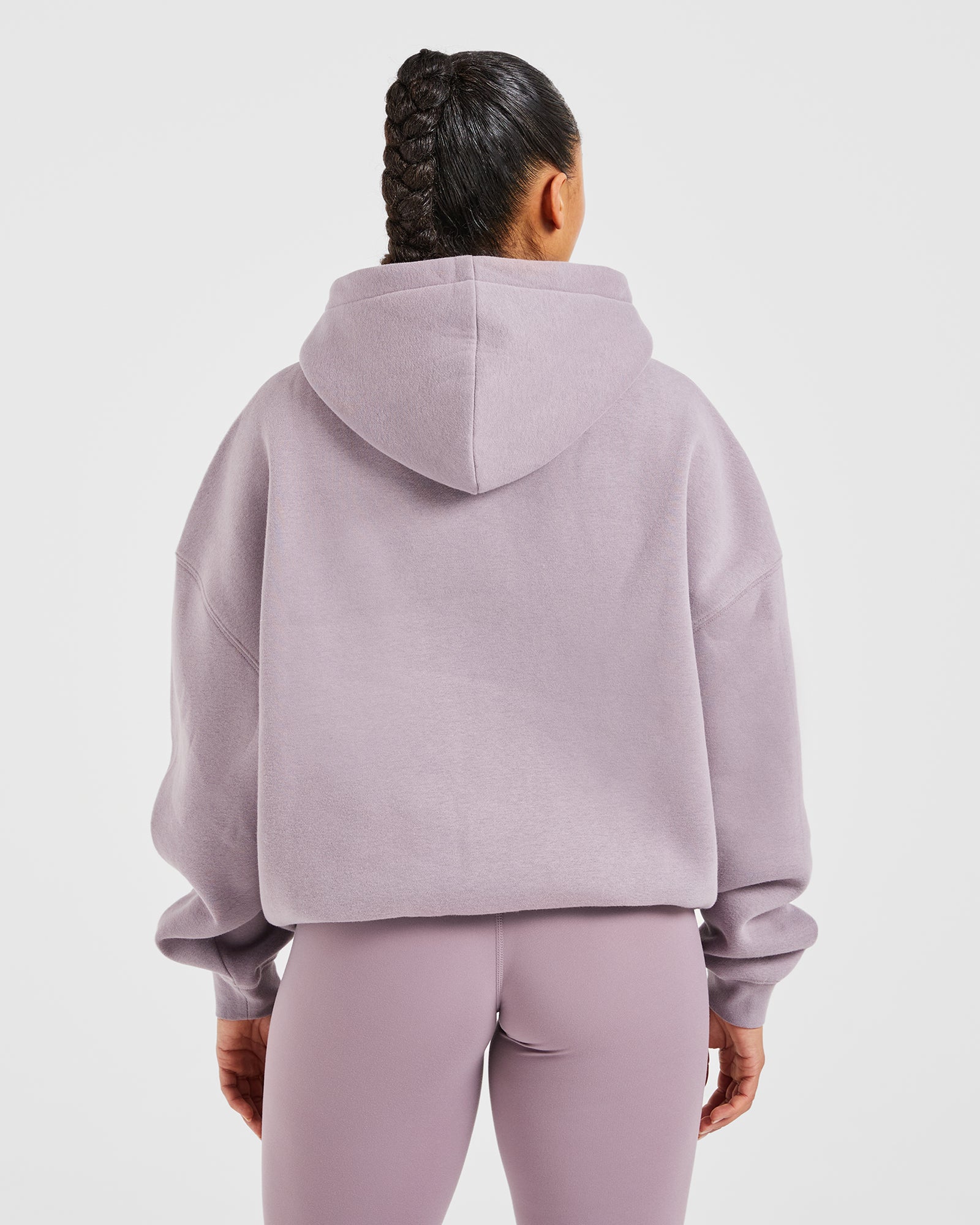 Sport Outline Oversized Hoodie - Mauve Purple