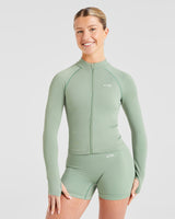 Balance V3 Seamless Zip Jacket - Grove Green