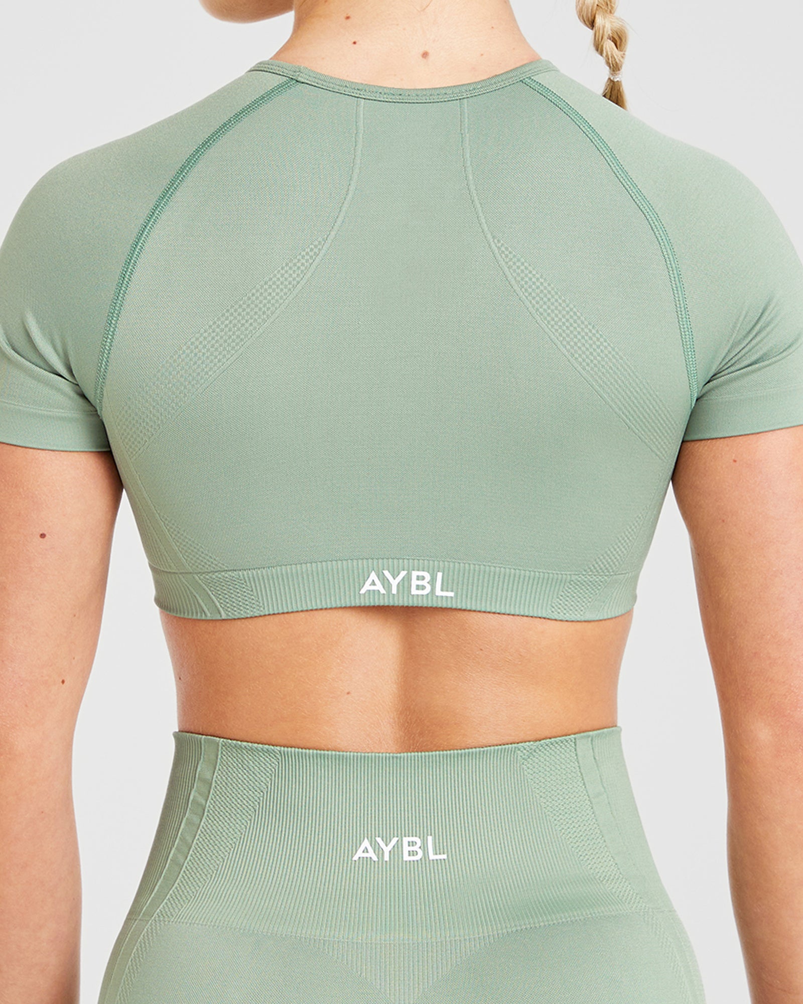 Balance V3 Seamless Crop Top - Grove Green