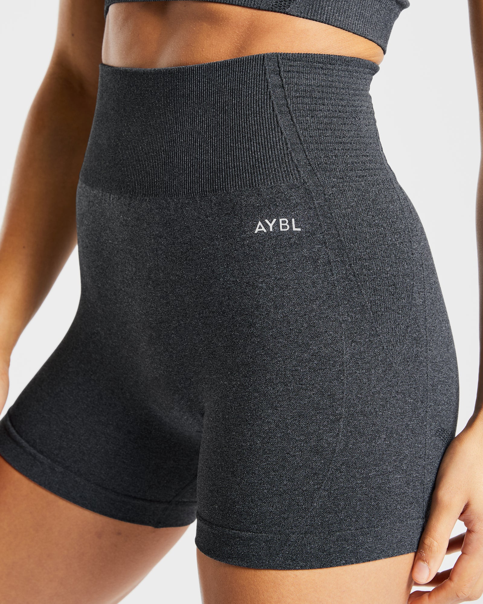 Balance V2 naadloze short - spikkelzwart