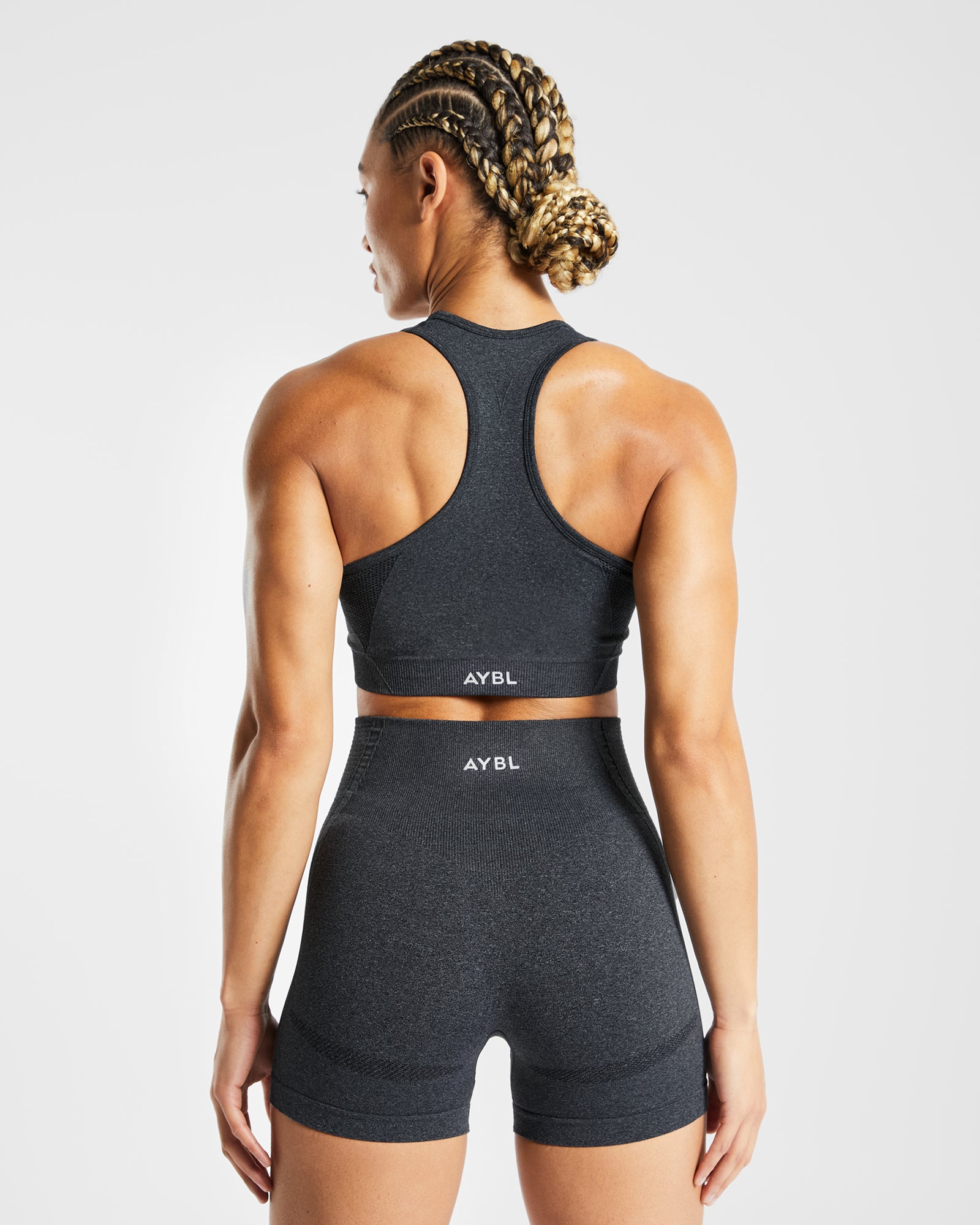 Balance V2 Seamless Sports Bra - Speckle Black