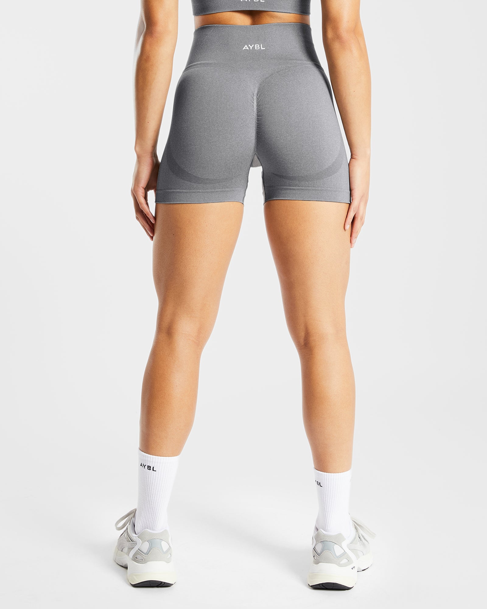Empower Seamless Shorts - Grey Marl - aybldev