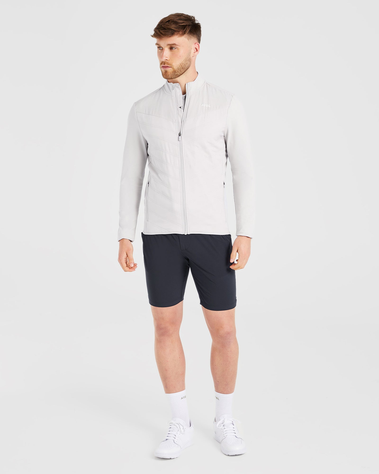 Performance Hybrid Jacket - Ice Grey