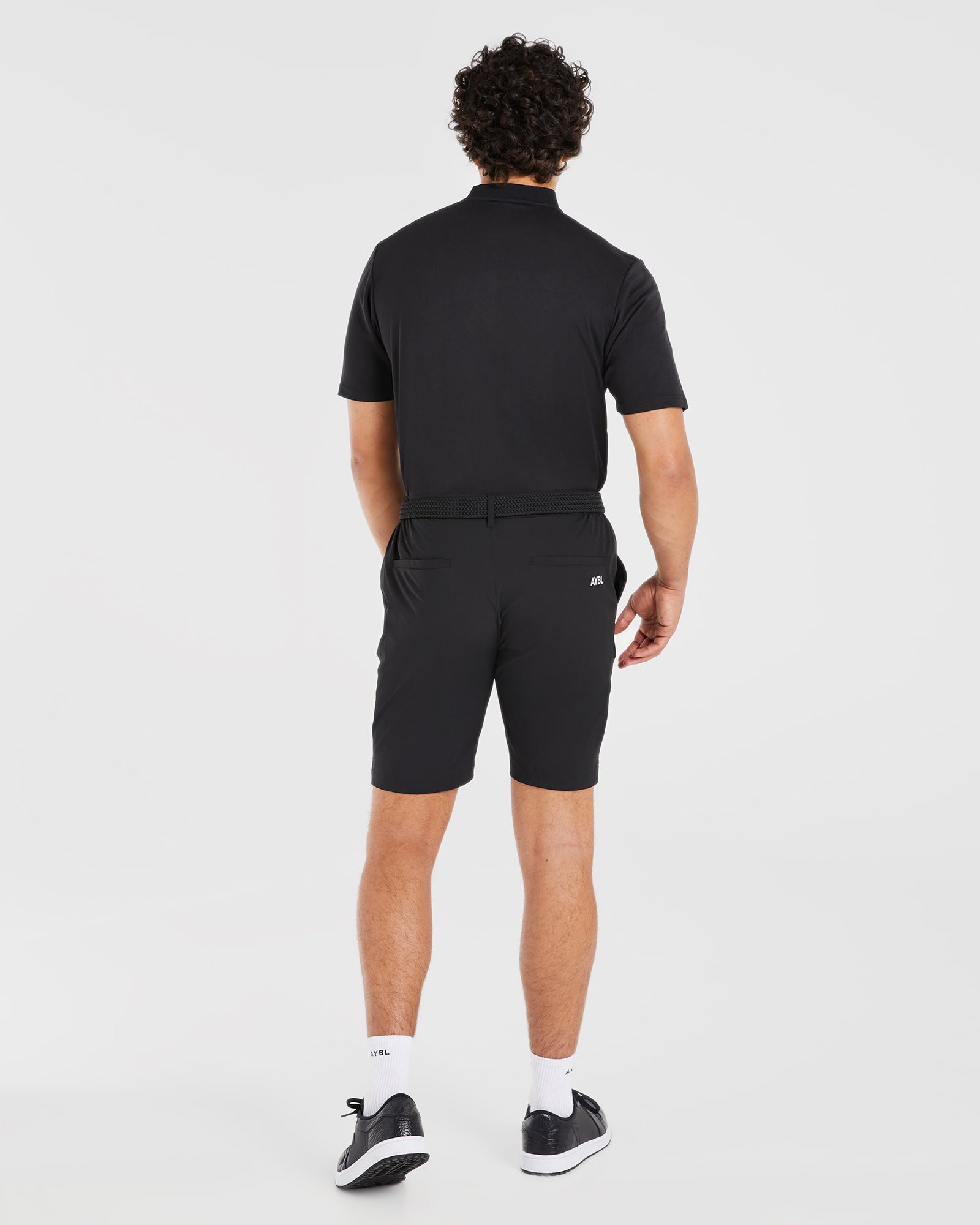 Performance Collarless Polo - Black