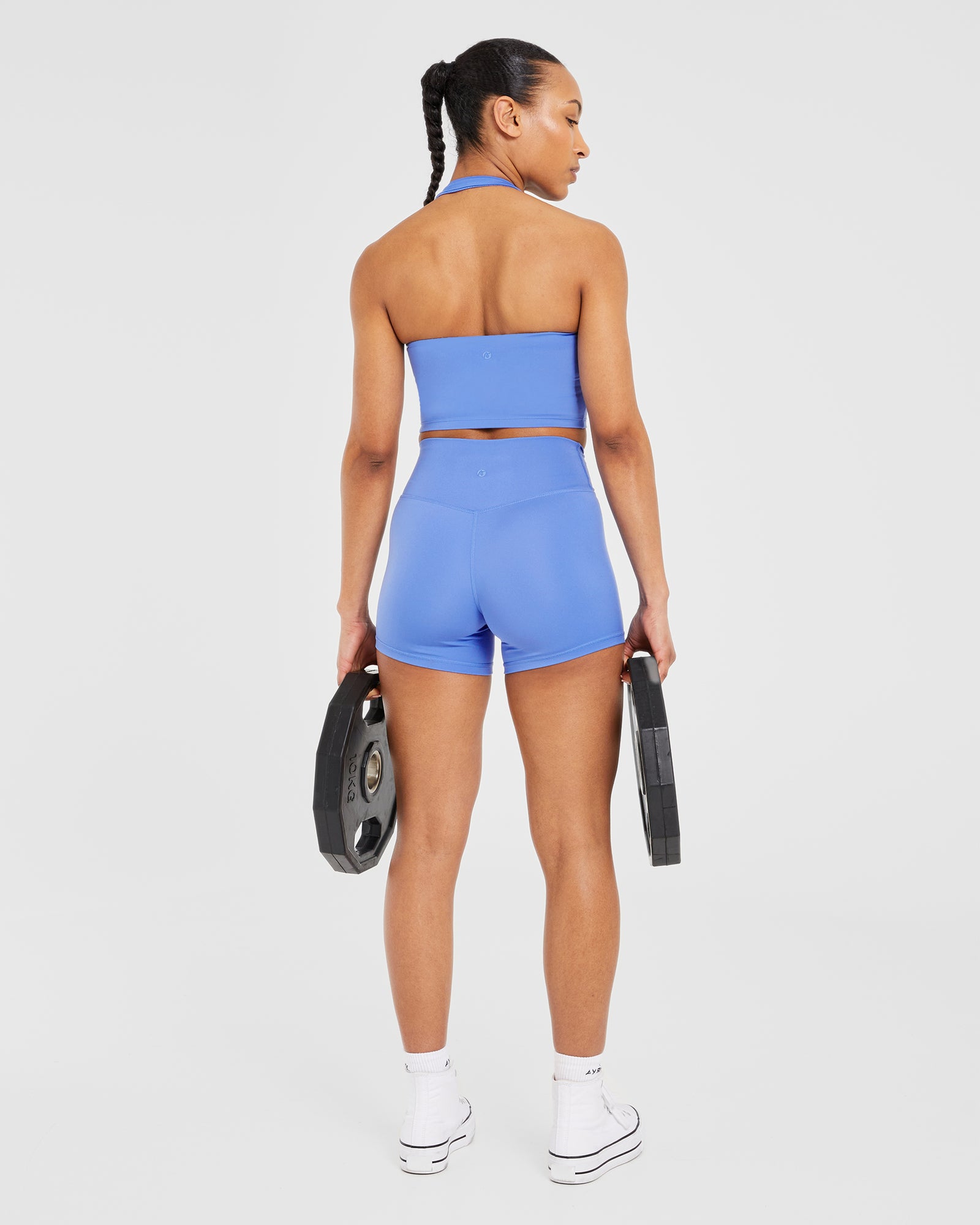 Staple Halterneck Crop Top - Cobalt Blue