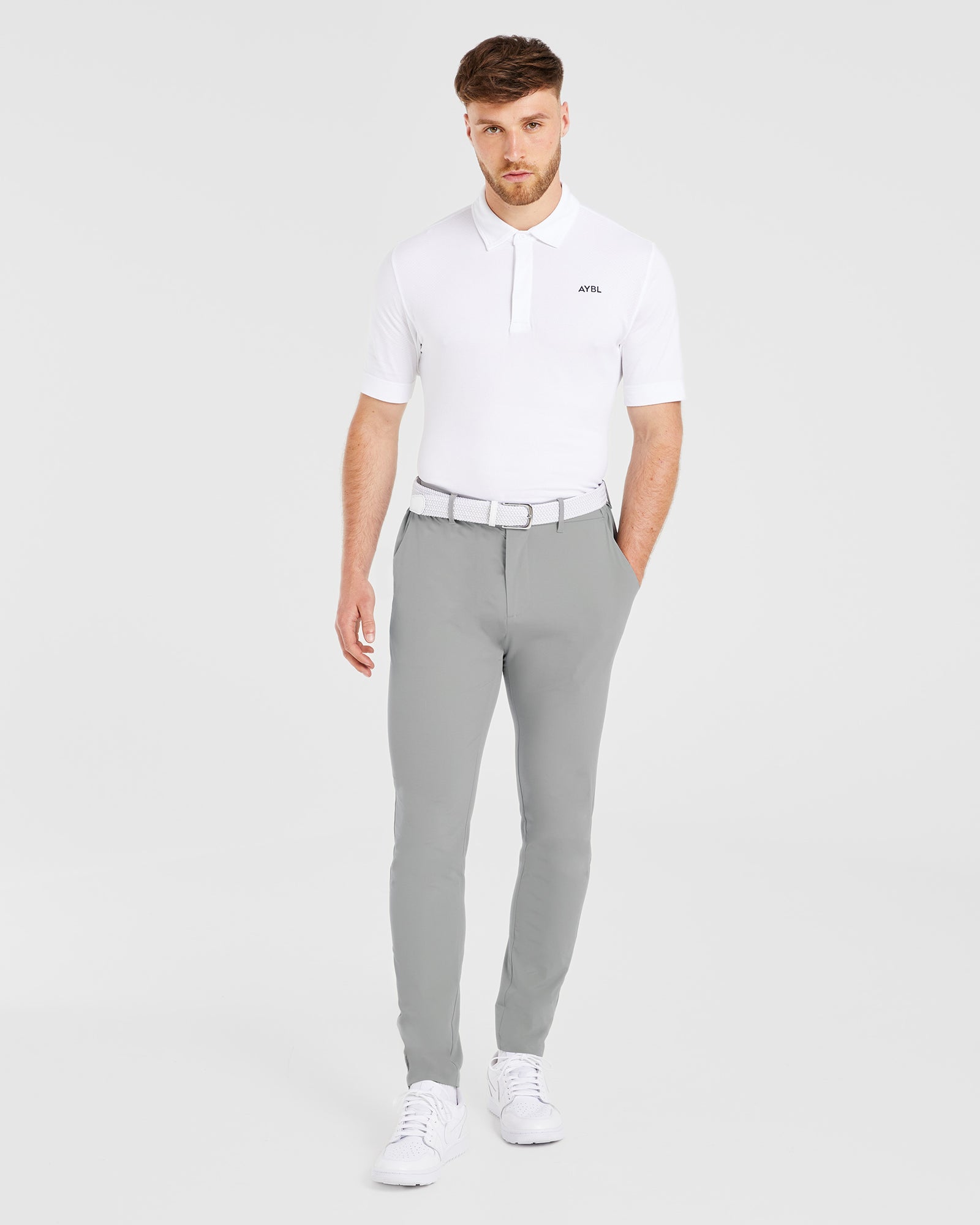 Performance Seamless Polo - White