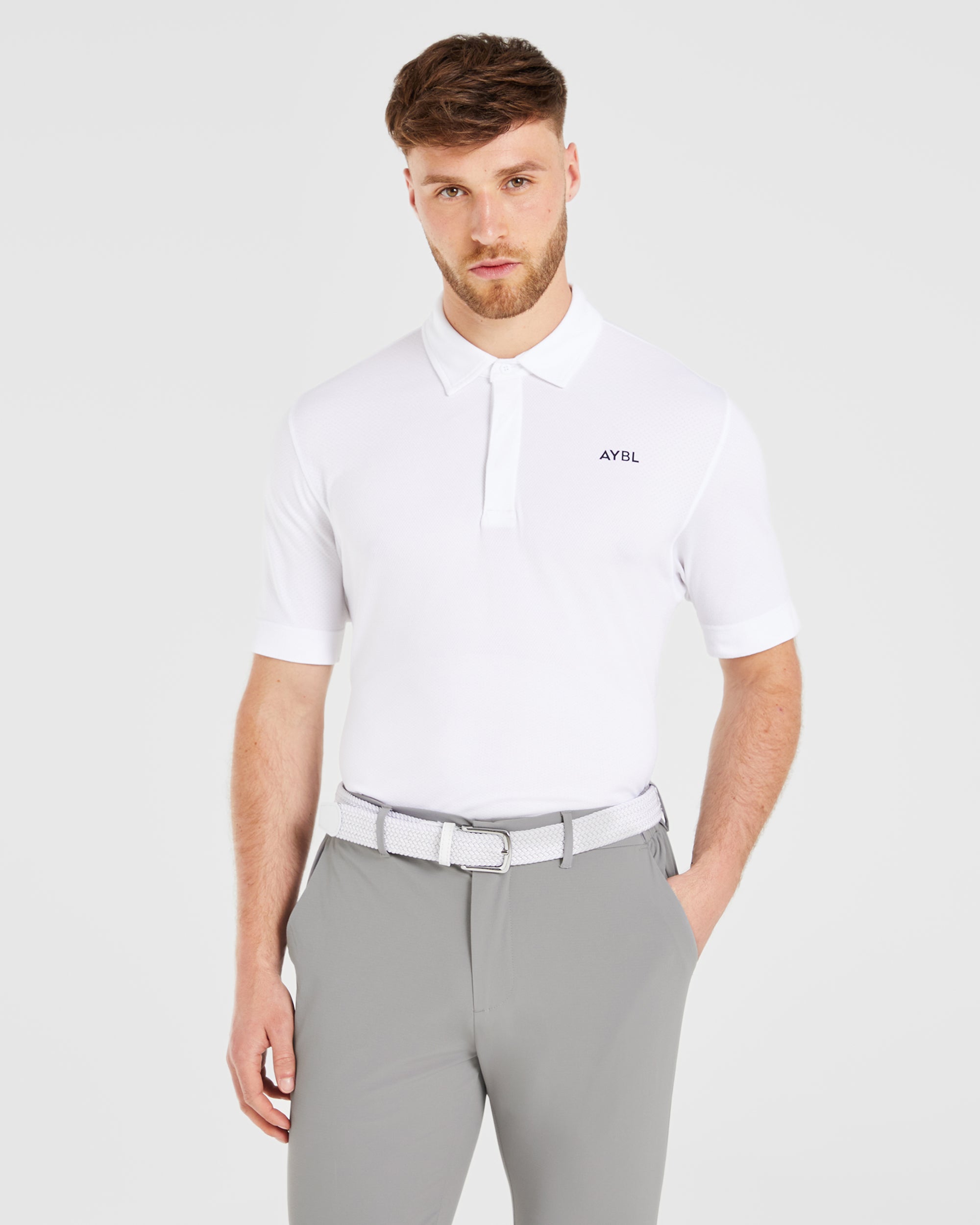 Performance Seamless Polo - White