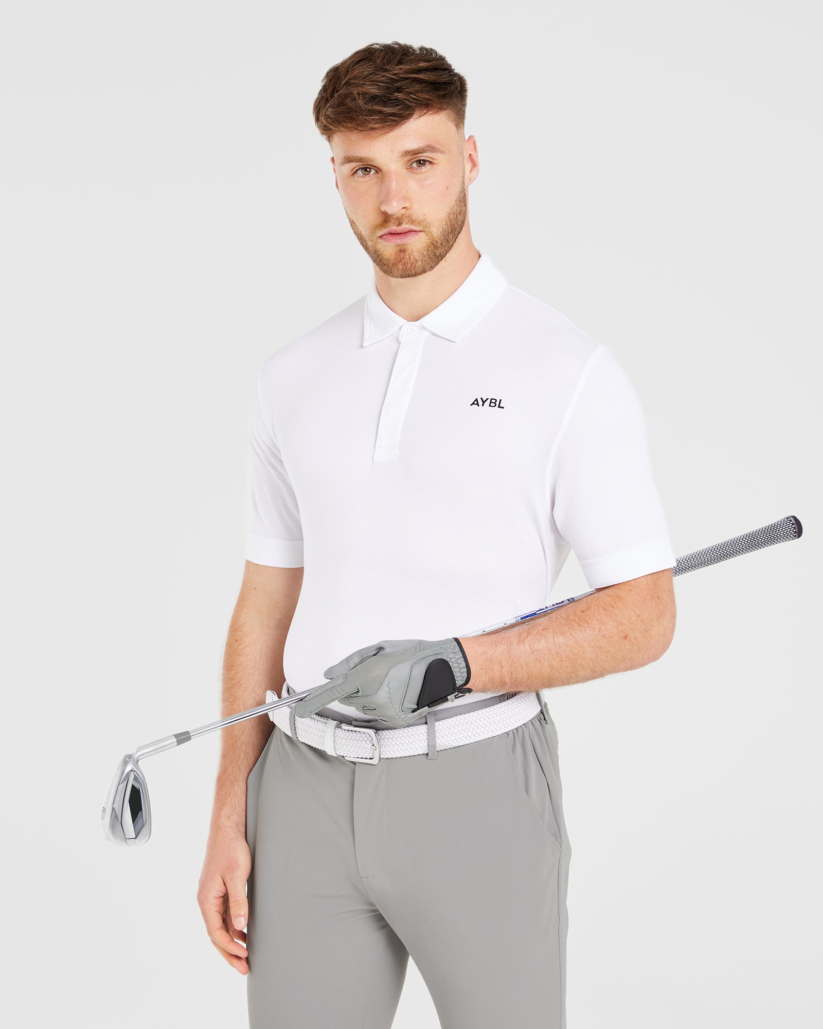 Performance Seamless Polo - White