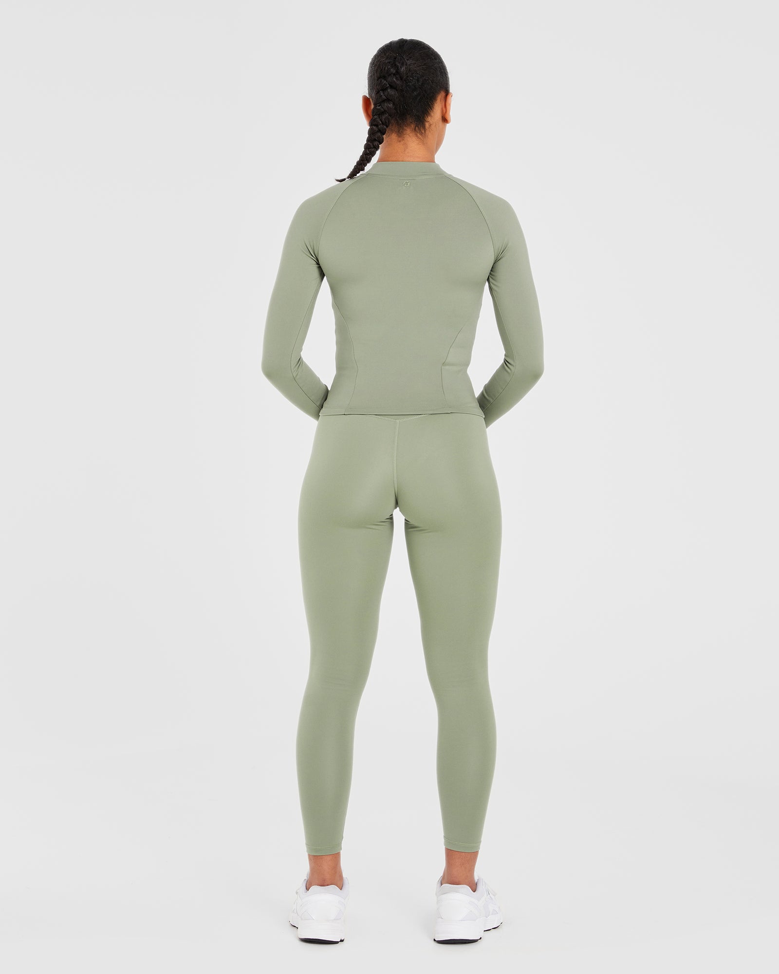 Staple Longline Zip Jacket - Olive Green