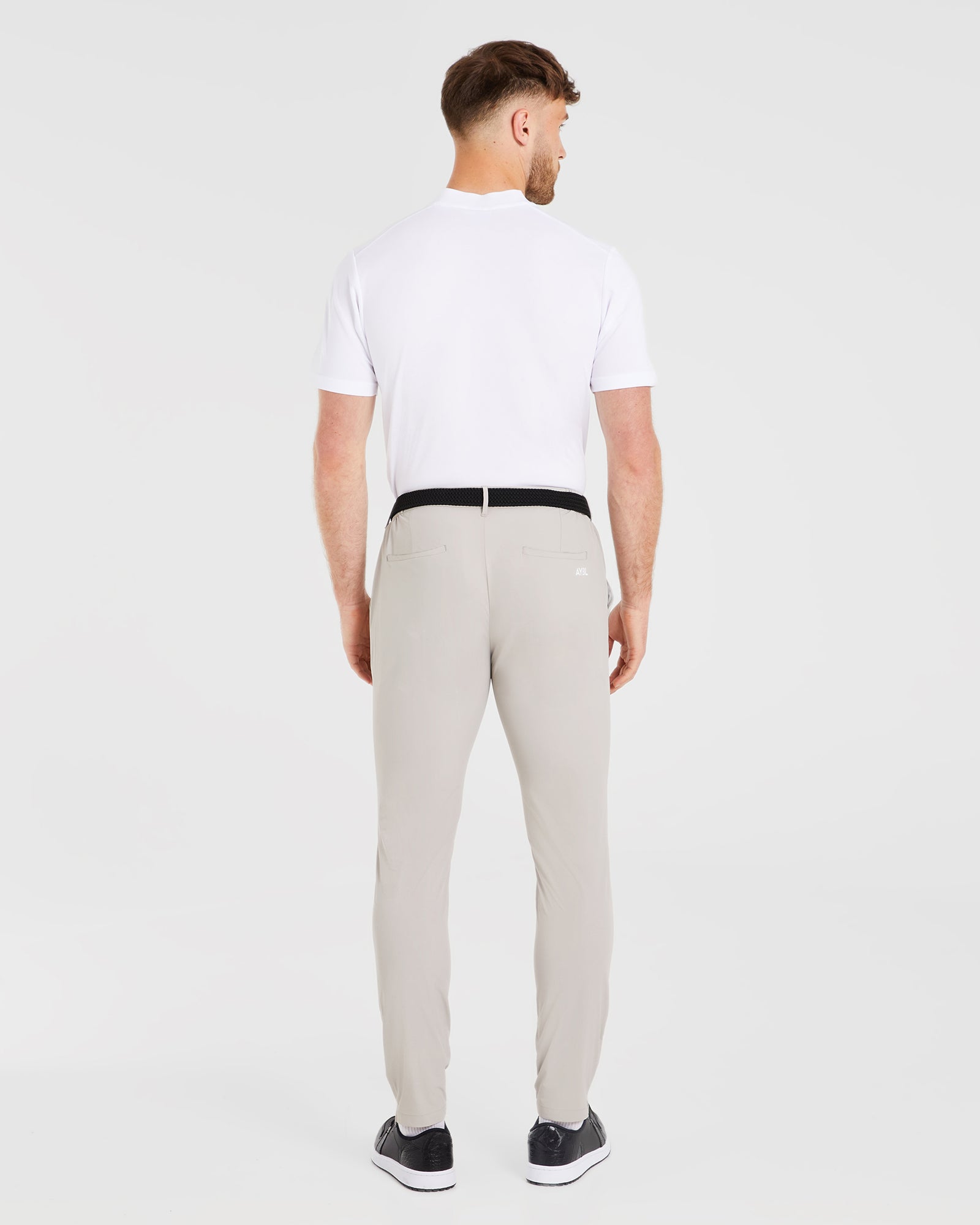 Performance Collarless Polo - White