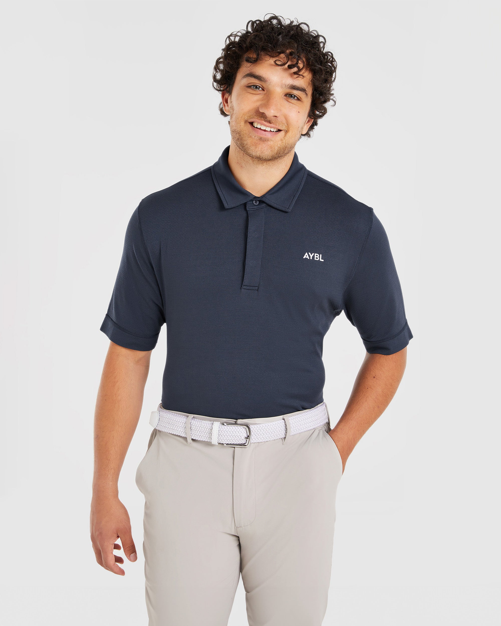 Performance Seamless Polo - Navy