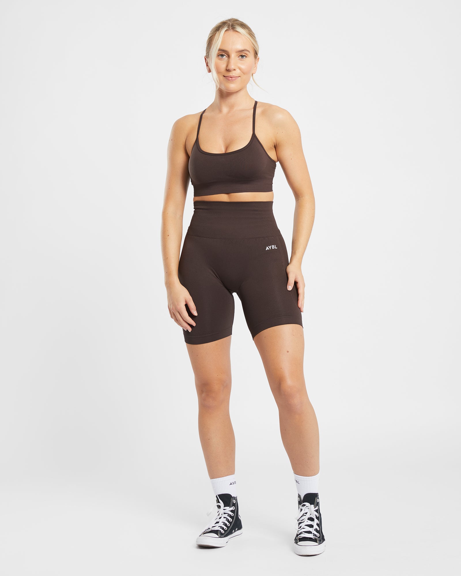 Empower Seamless Cycling Shorts - Cocoa Brown