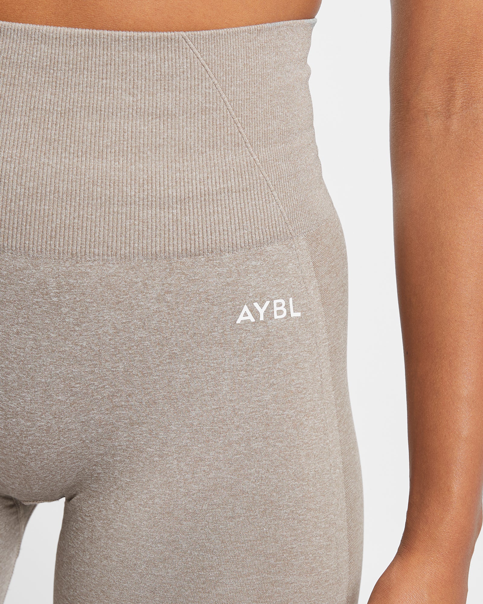 Empower naadloze fietsbroek - gemêleerd taupe