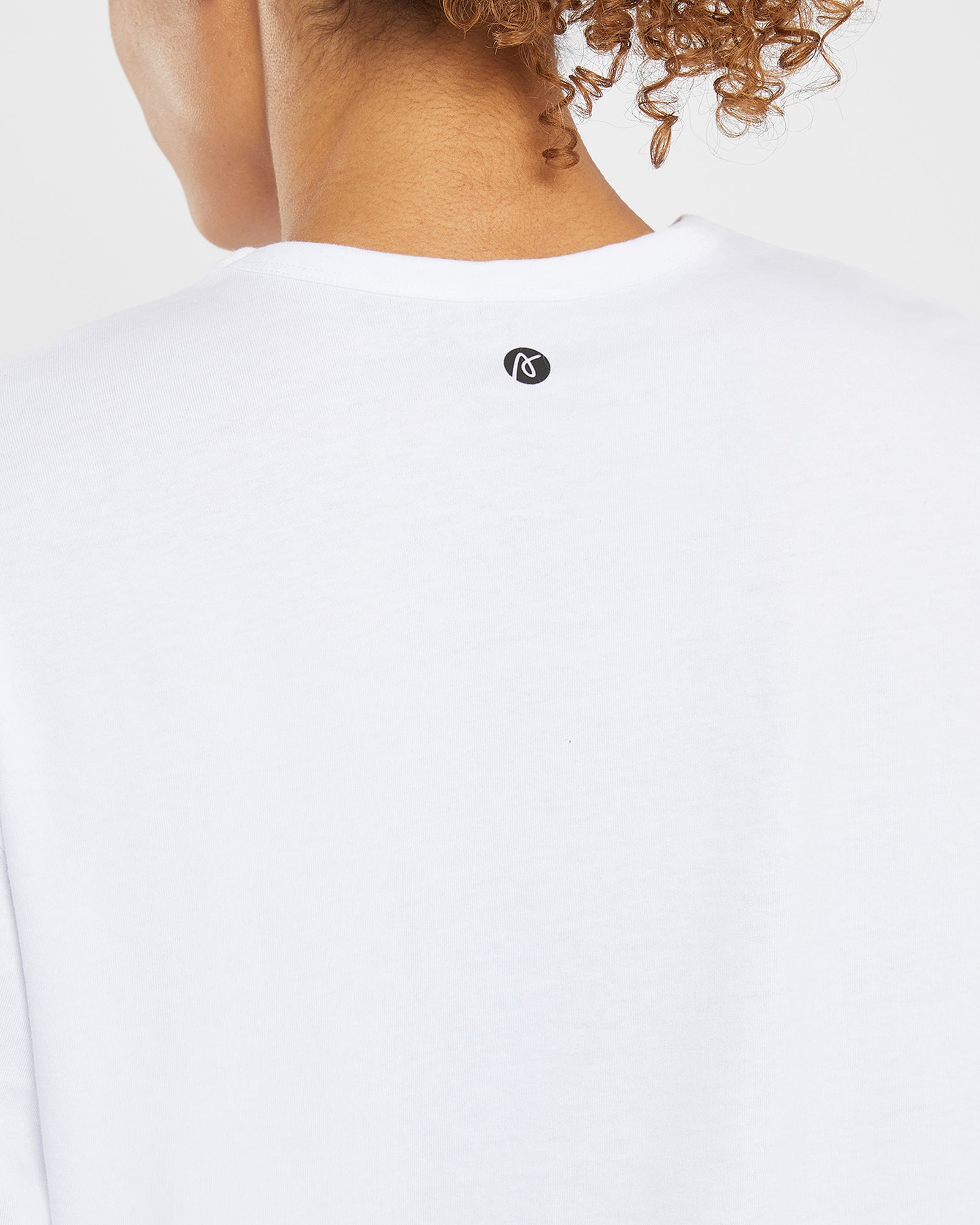 Essential Oversized Long Sleeve T Shirt - White