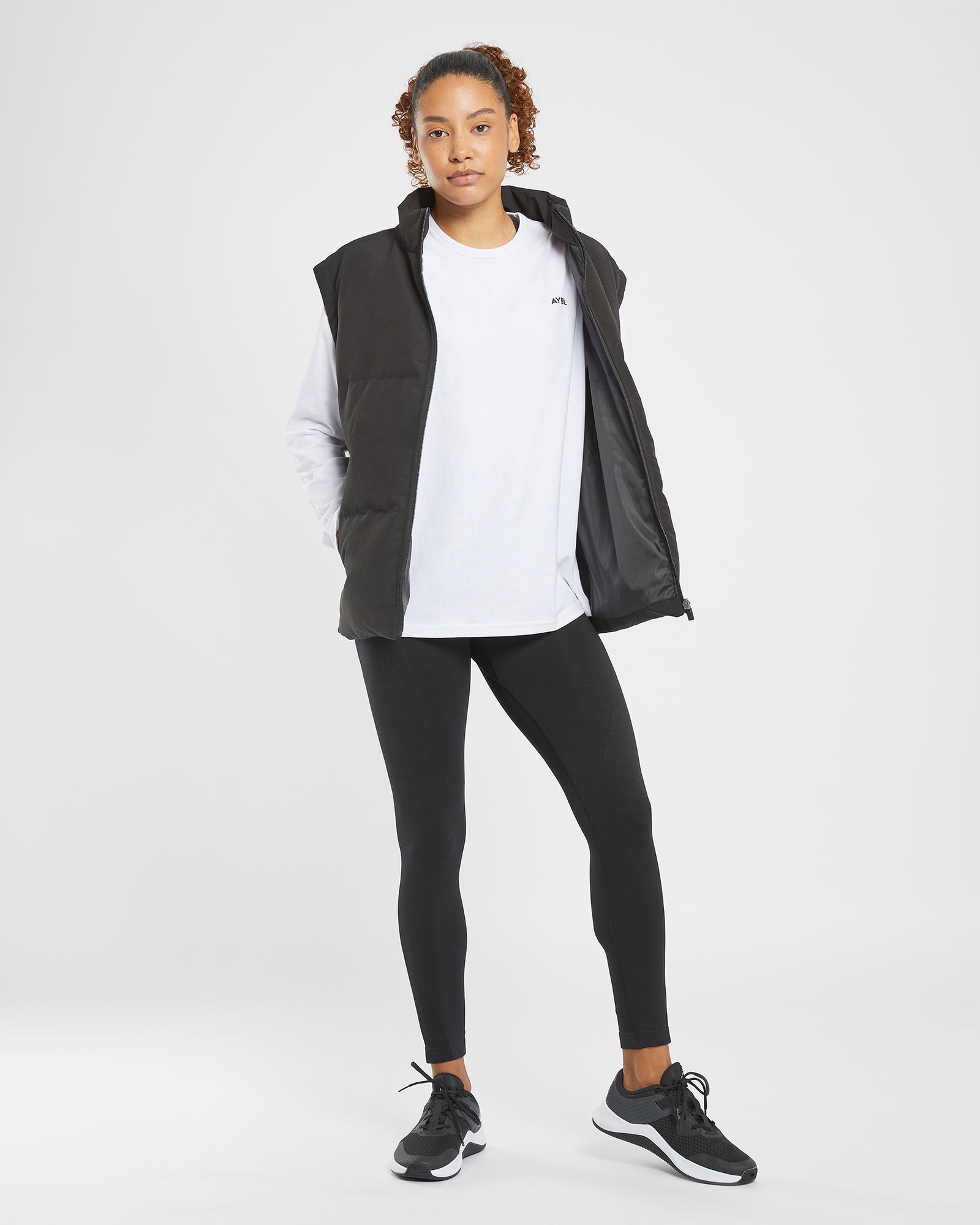 Essential Oversized Long Sleeve T Shirt - White