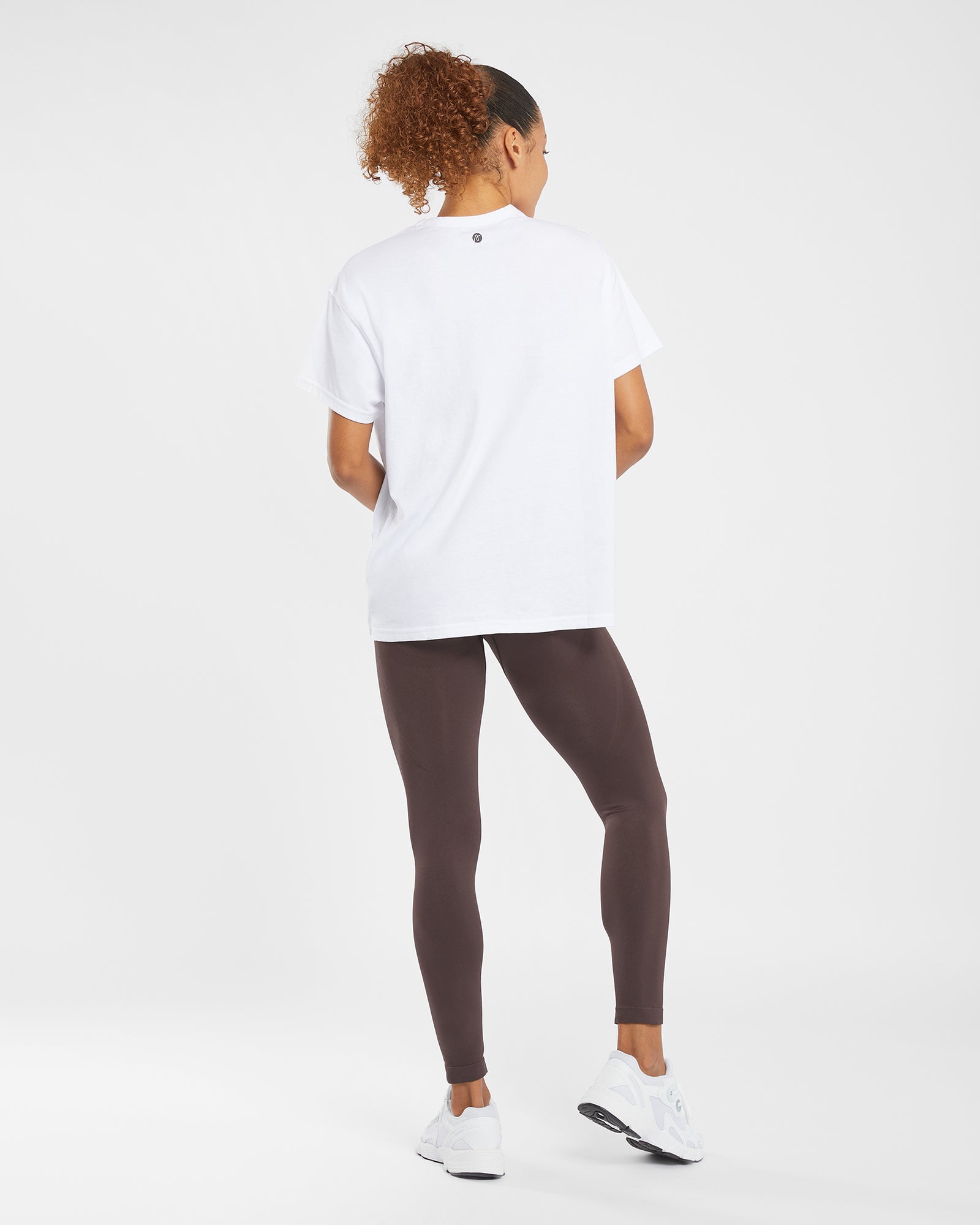 Essential übergroßes T-Shirt – Weiß