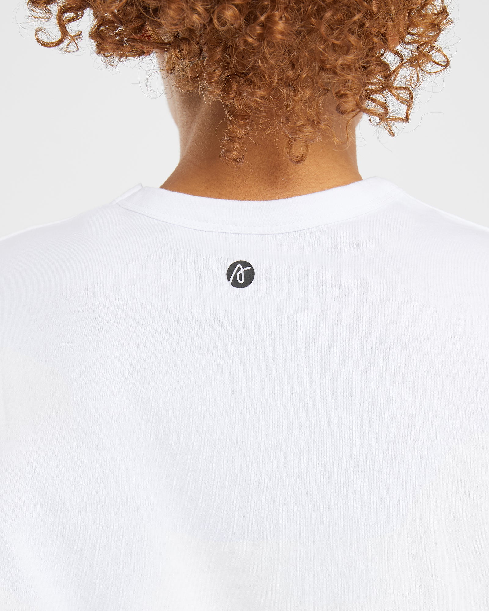 Essential übergroßes T-Shirt – Weiß