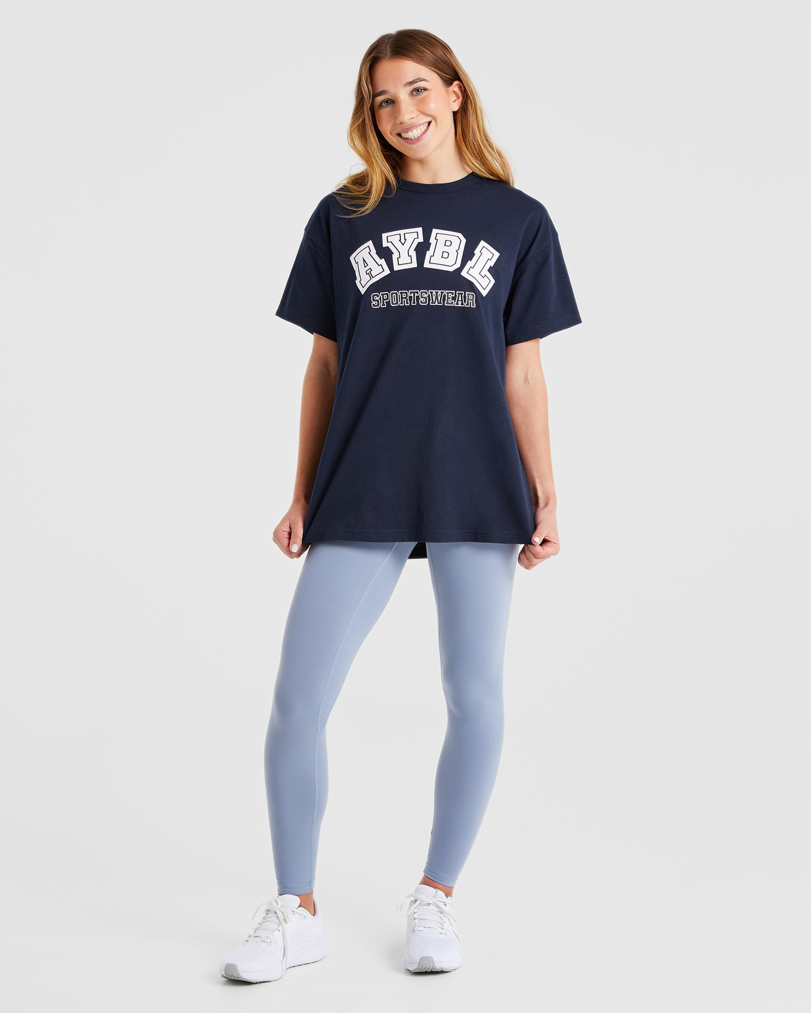 AYBL Sports Oversized T Shirt - Navy