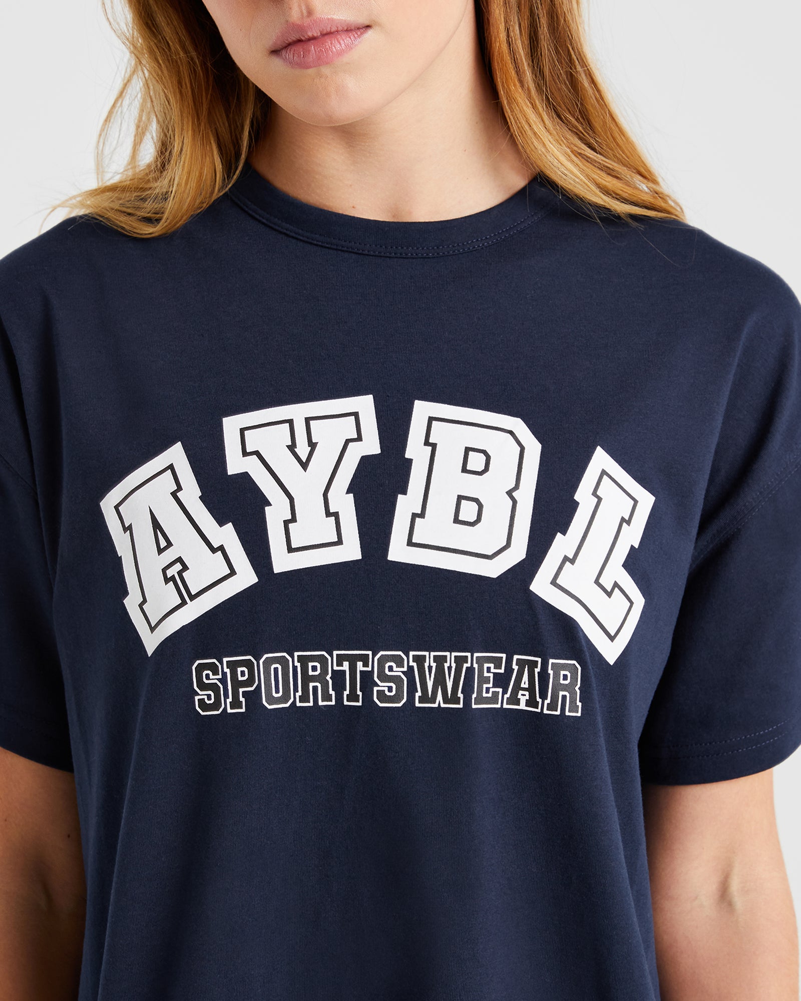 AYBL Sports Oversized T Shirt - Navy