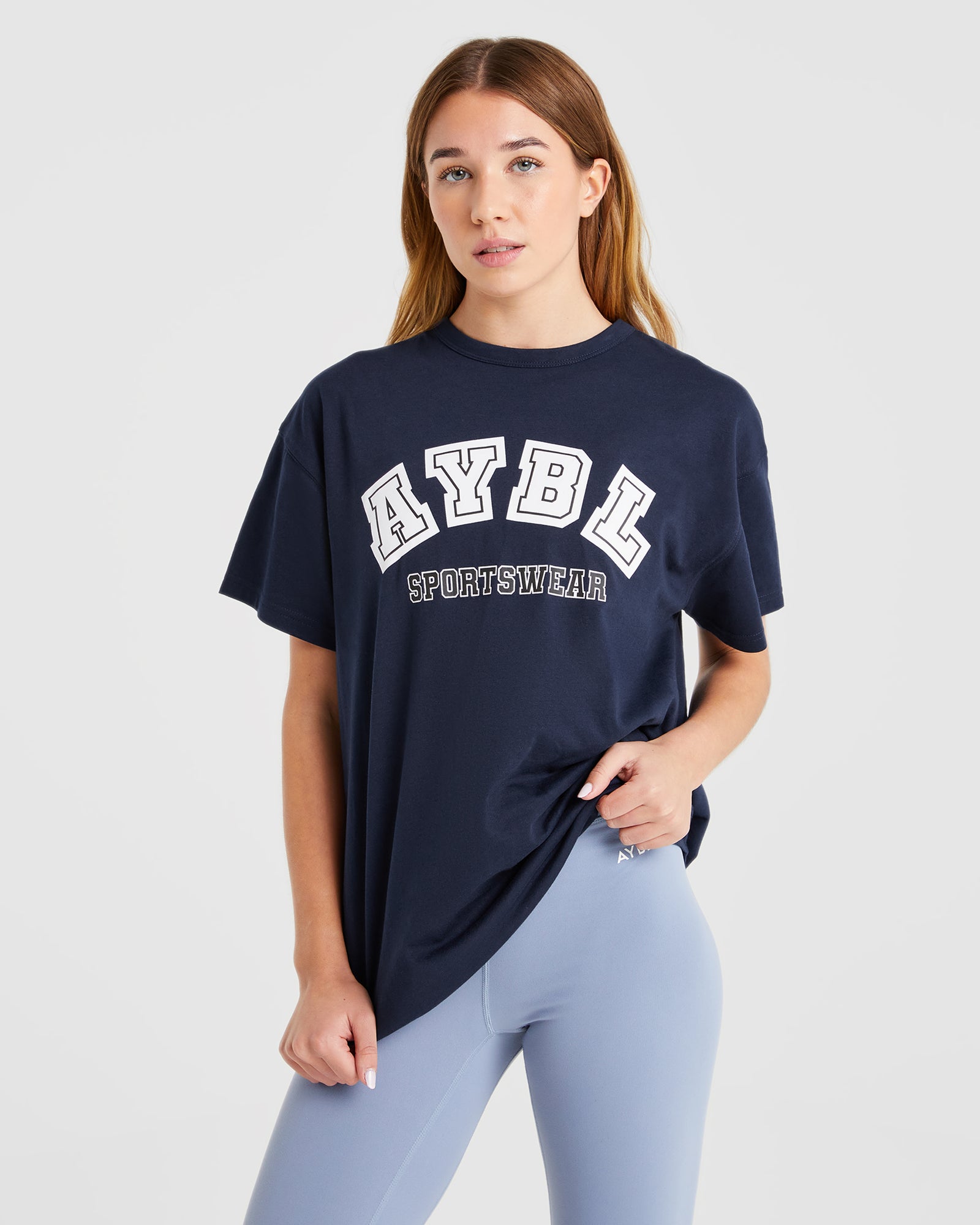AYBL Sports Oversized T Shirt - Navy