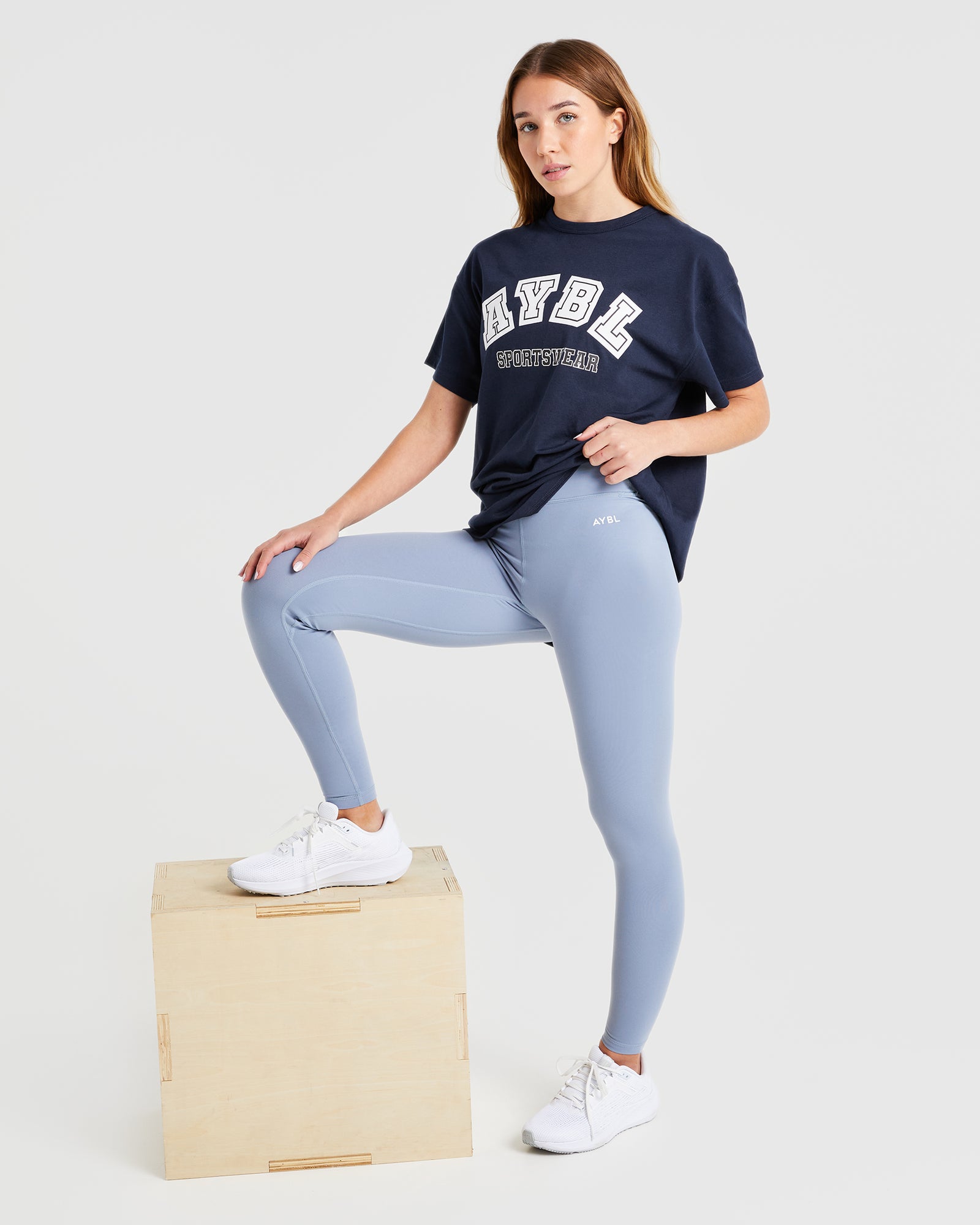 AYBL Sports Oversized T Shirt - Navy