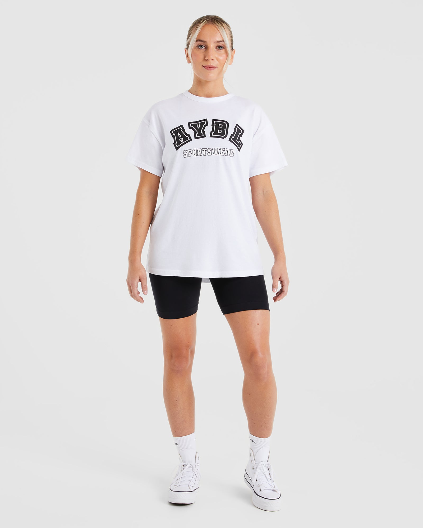 AYBL Sports Oversized T Shirt - White