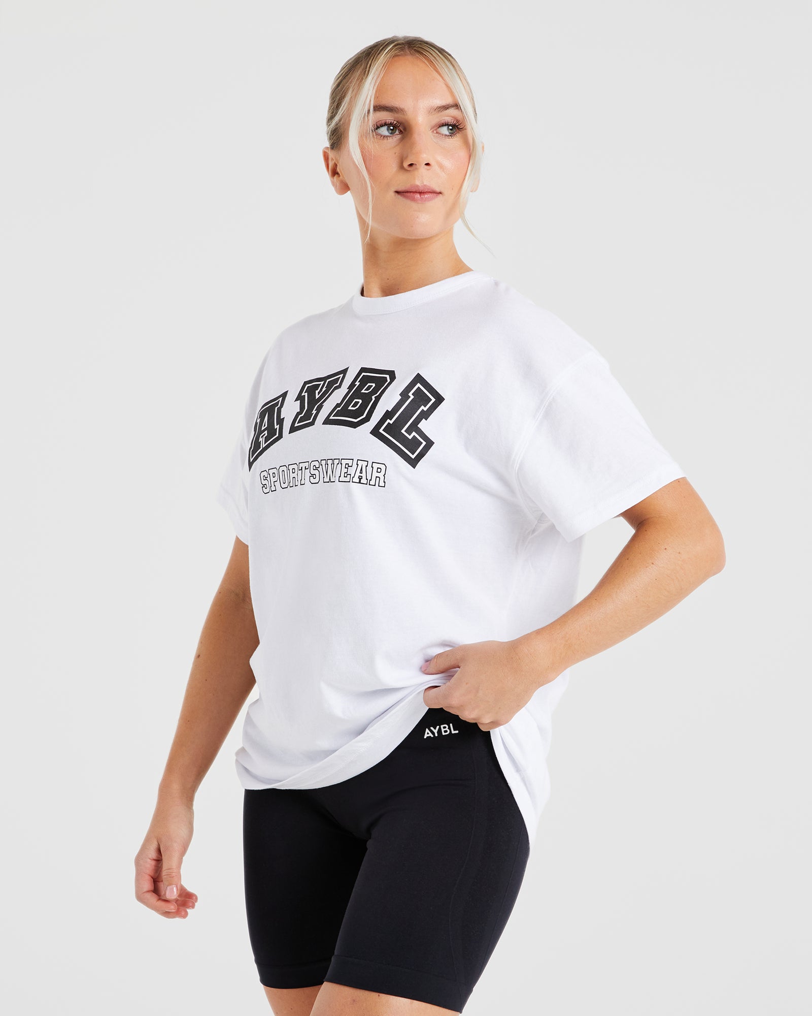 AYBL Sports Oversized T Shirt - White