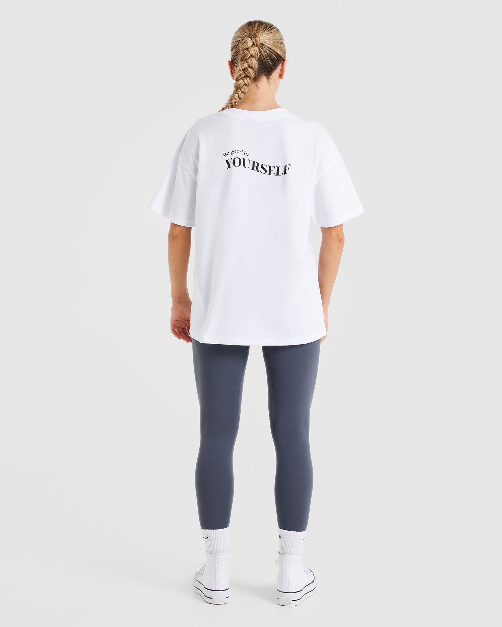 Be Good To Yourself Oversized T Shirt - White