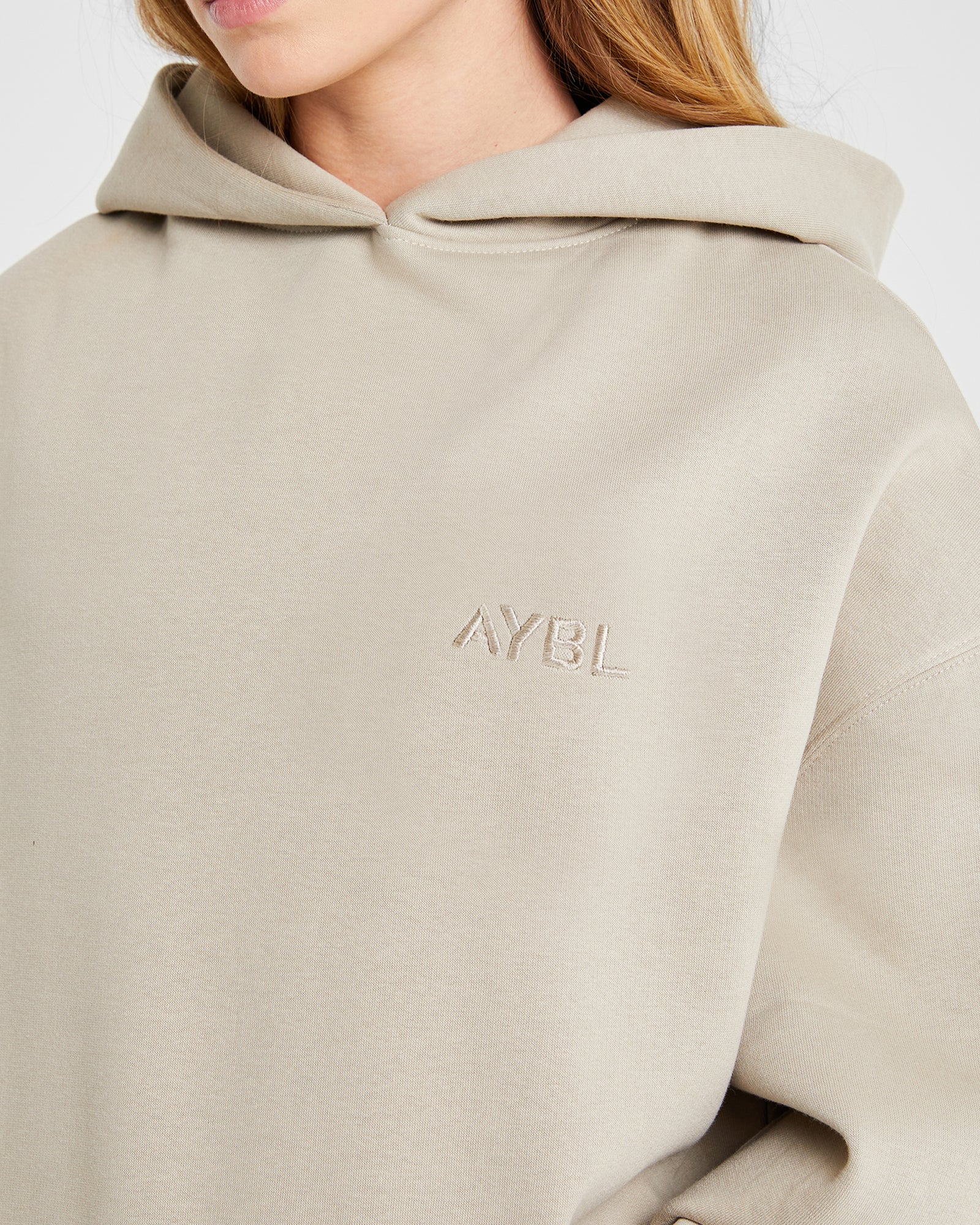 Premium Oversized Hoodie - Light Taupe