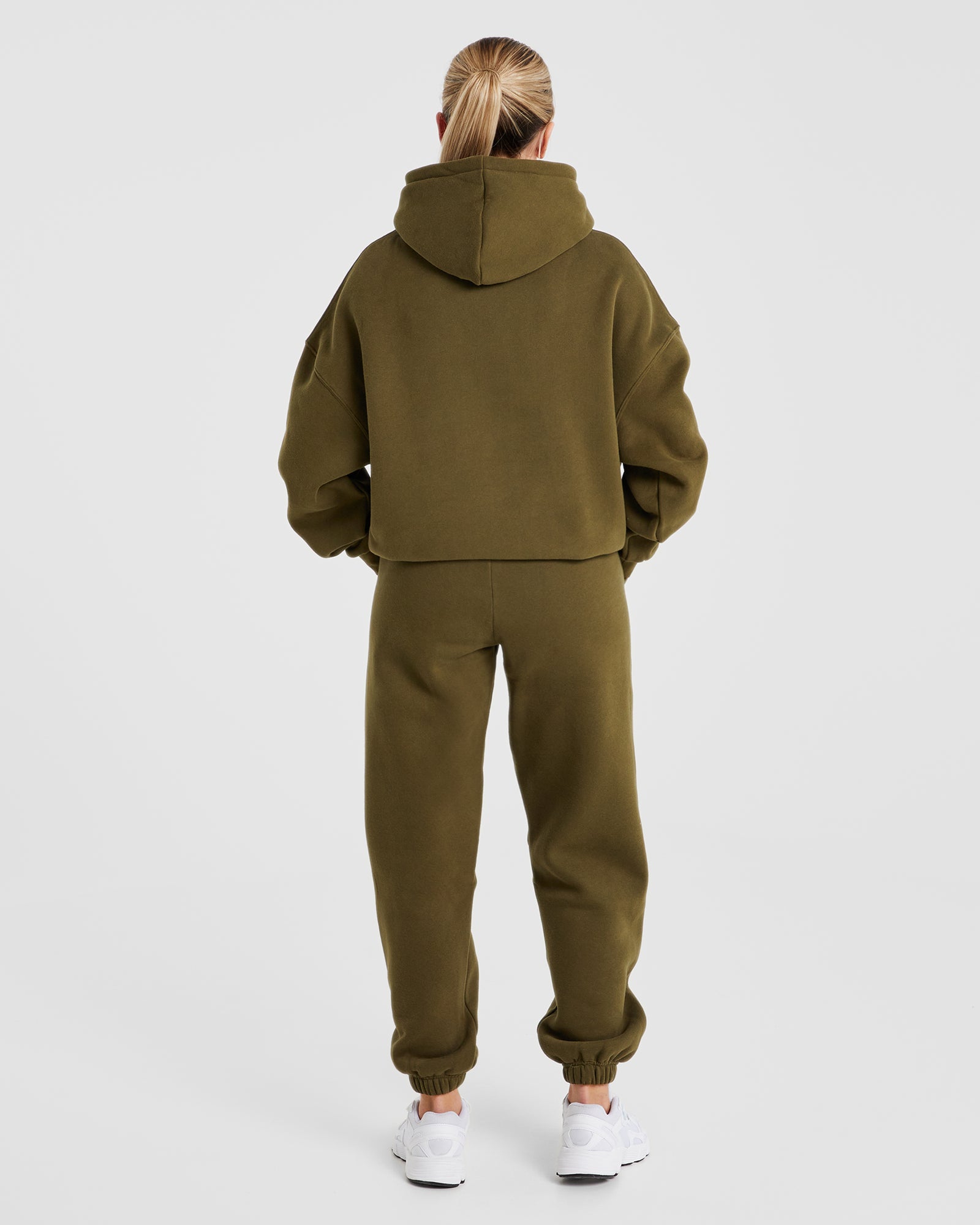 Varsity Oversized Joggers - Khaki