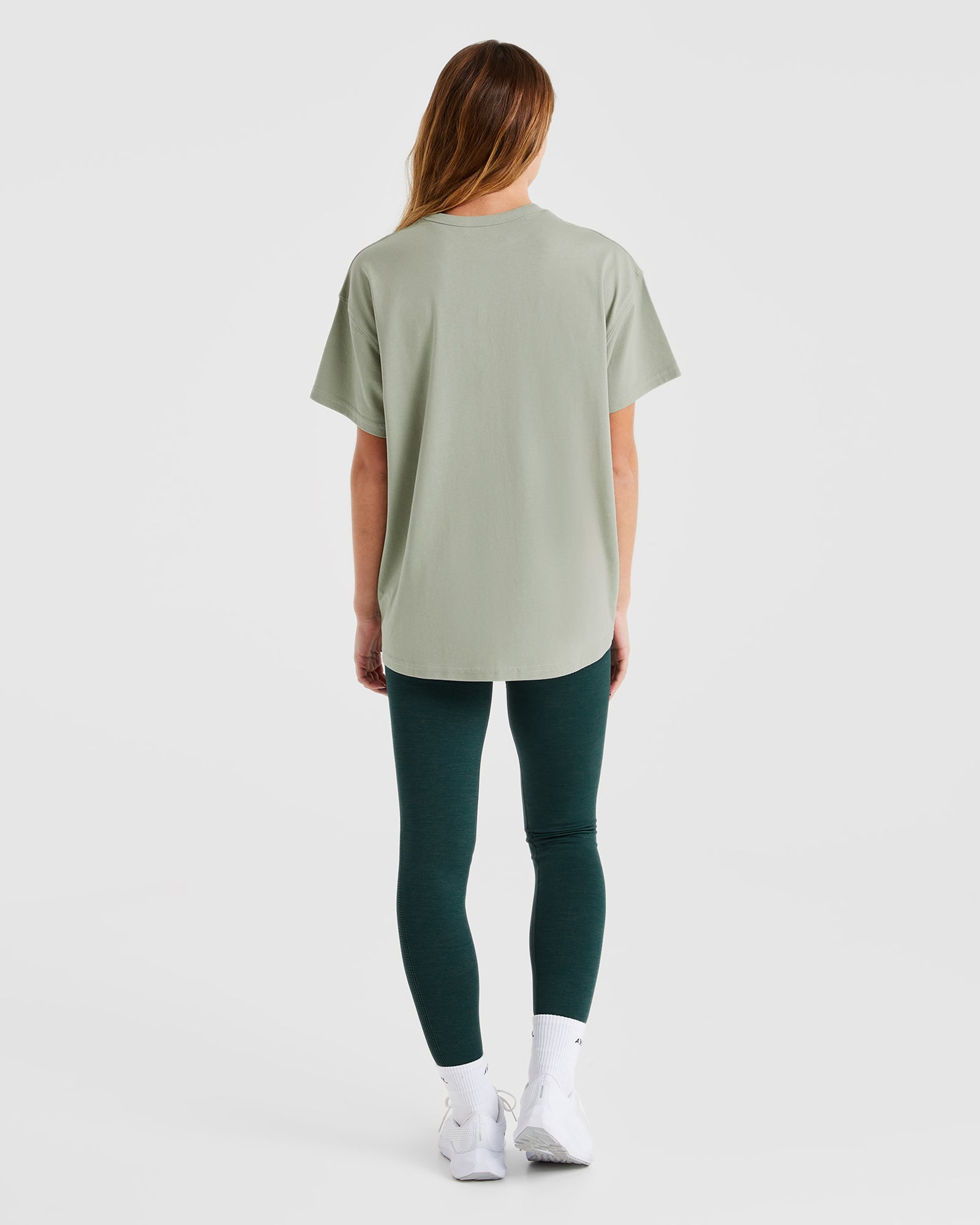 Mind Body Control Oversized T Shirt - Olive