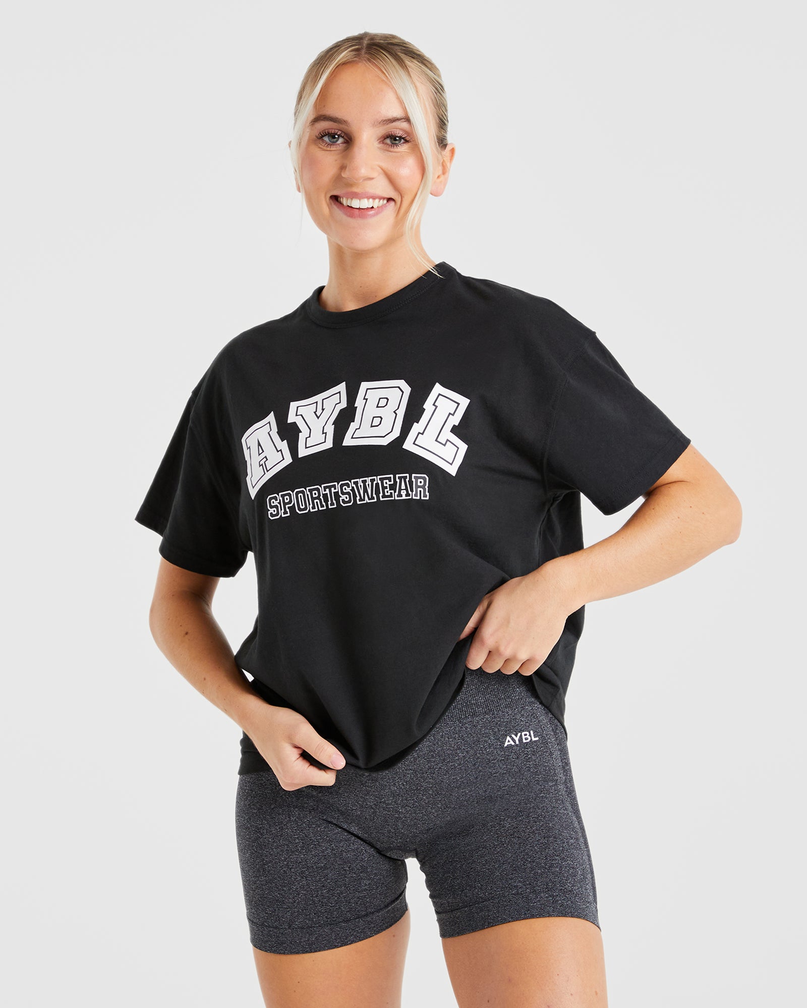 AYBL Sports Oversized T Shirt - Black