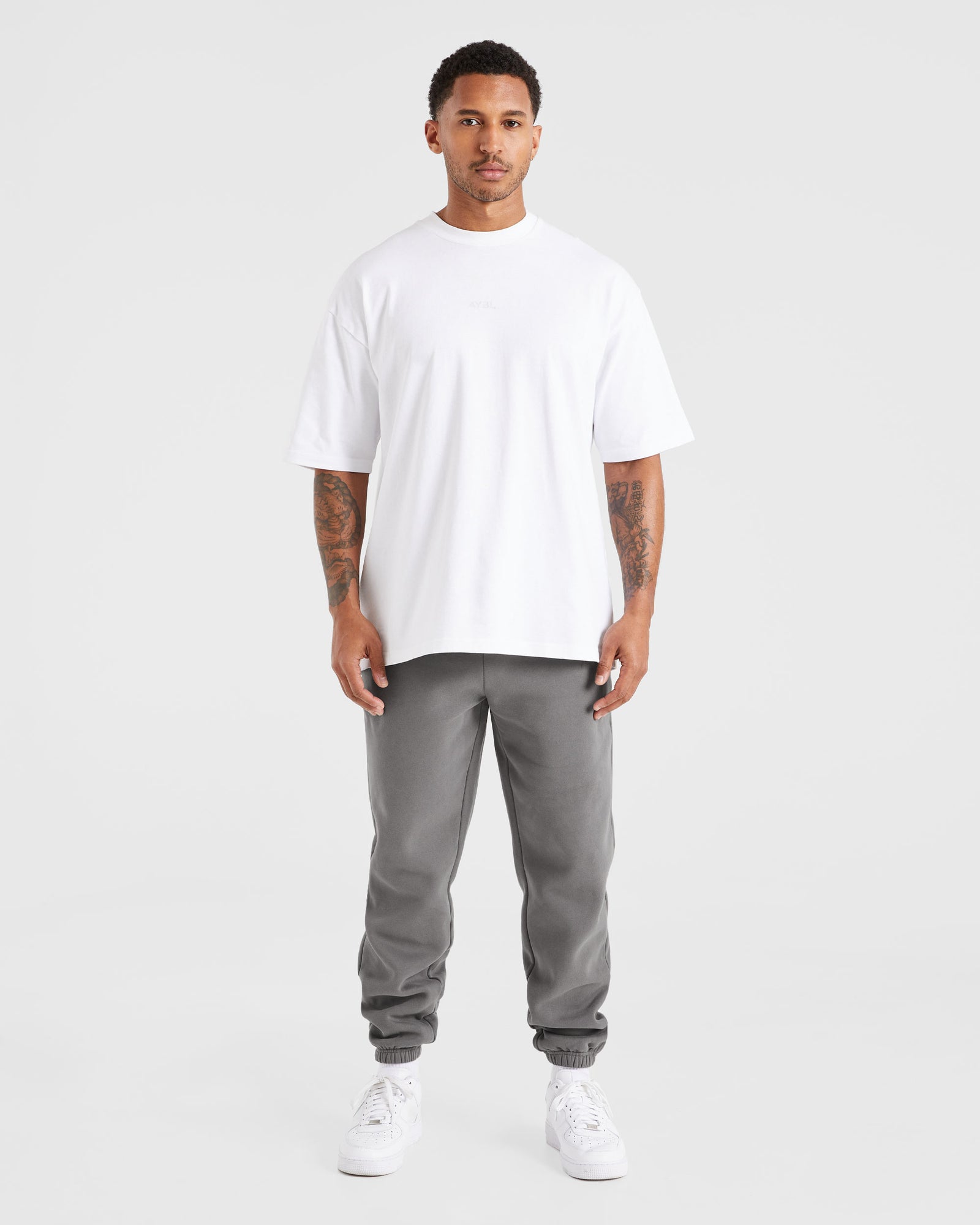 Etched Joggers - Steel Grey