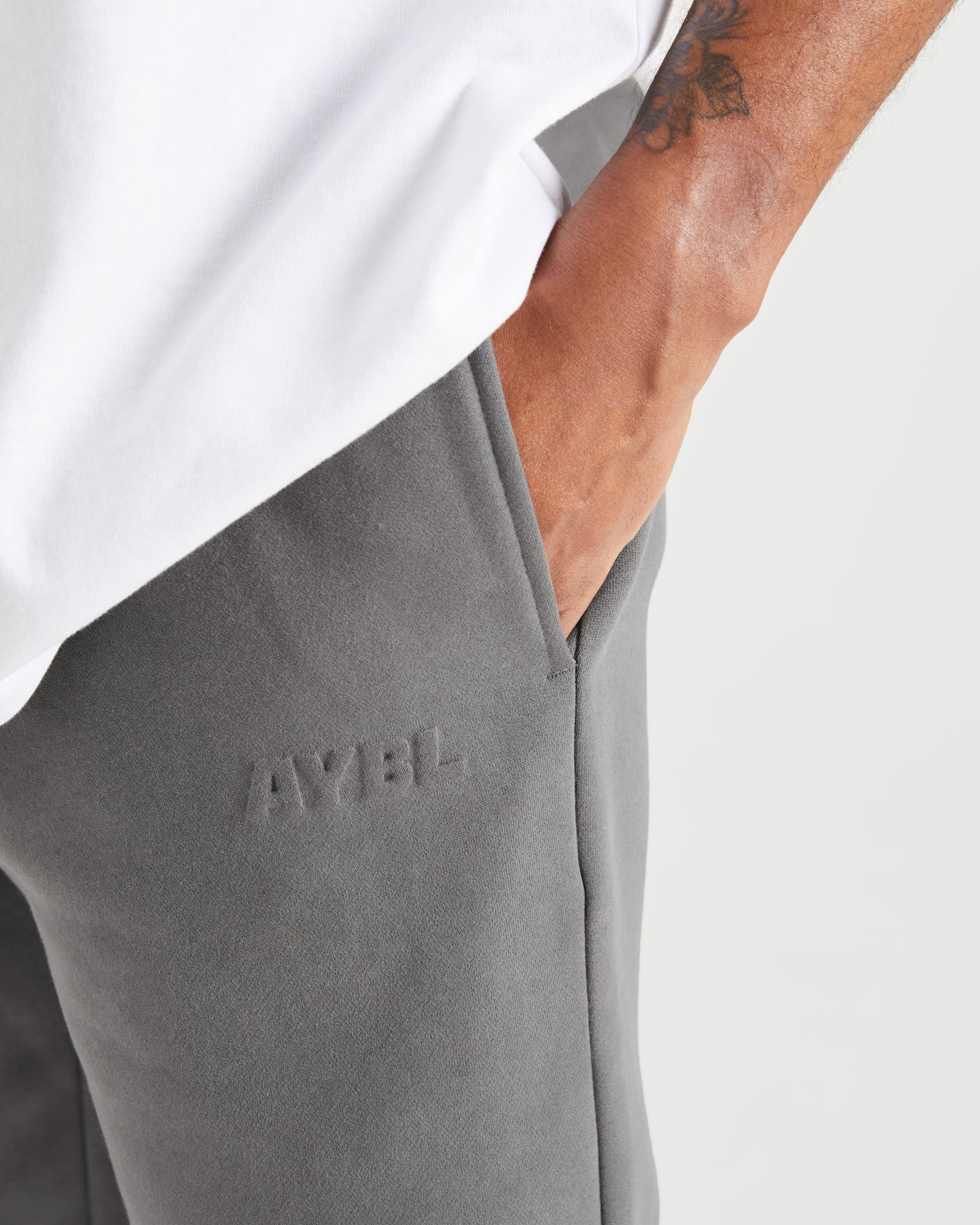 Etched Joggers - Steel Grey