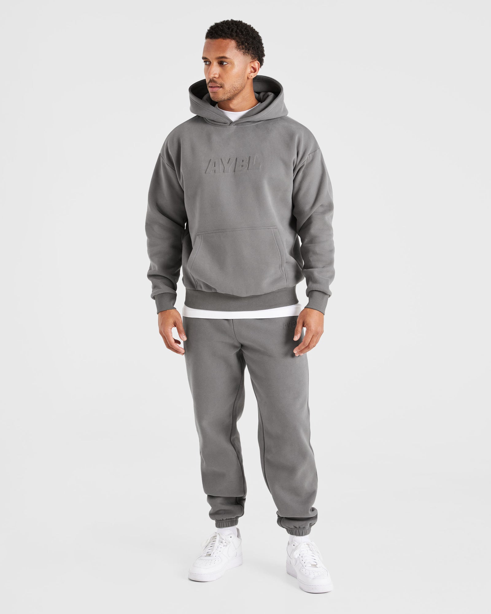 Etched Hoodie - Steel Grey