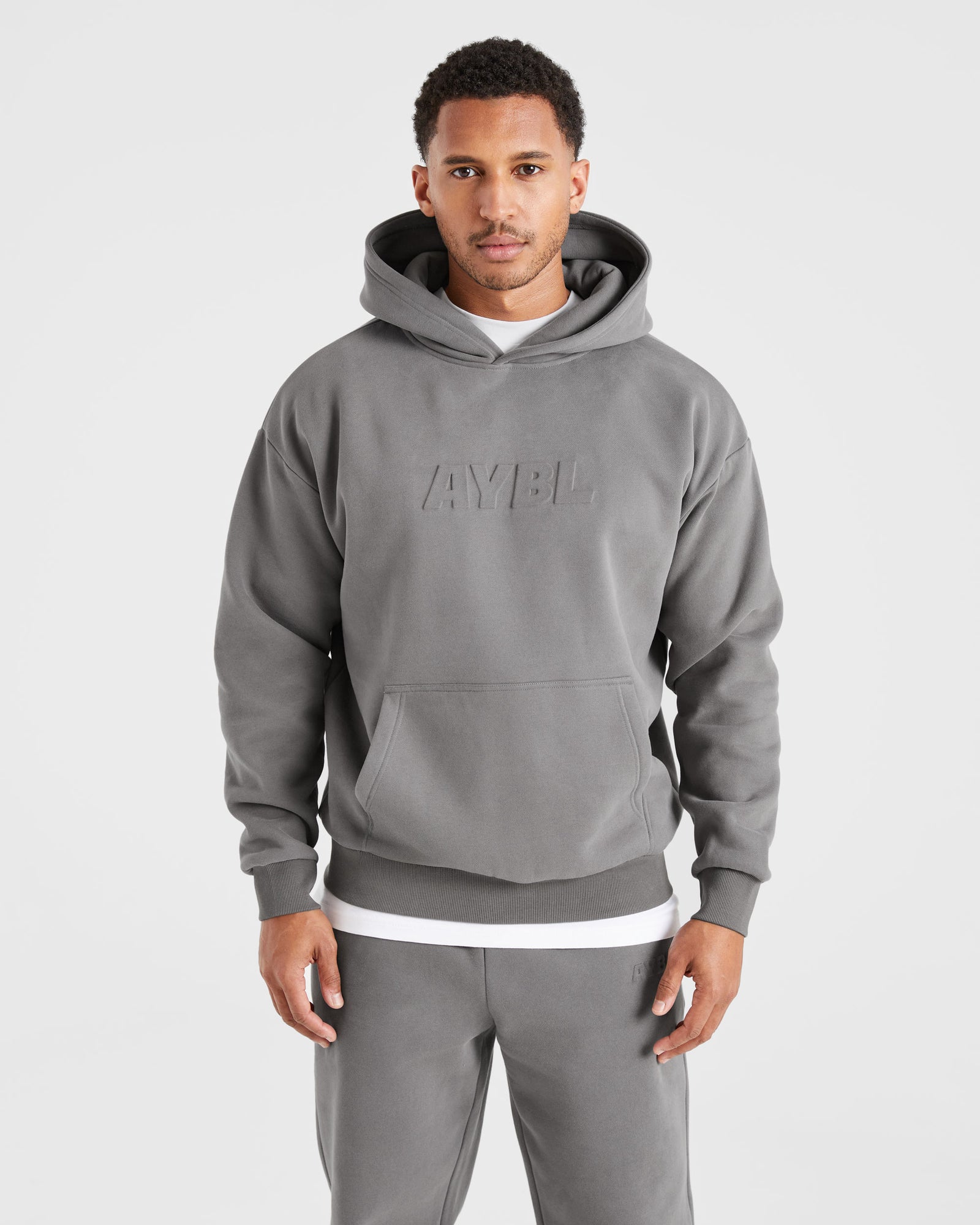 Etched Hoodie - Steel Grey