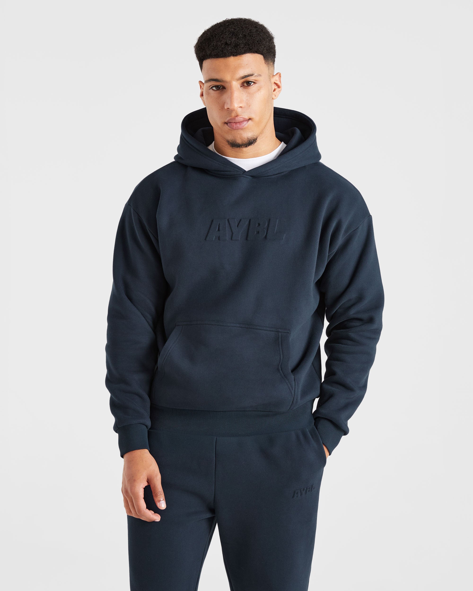 Etched Hoodie - Navy